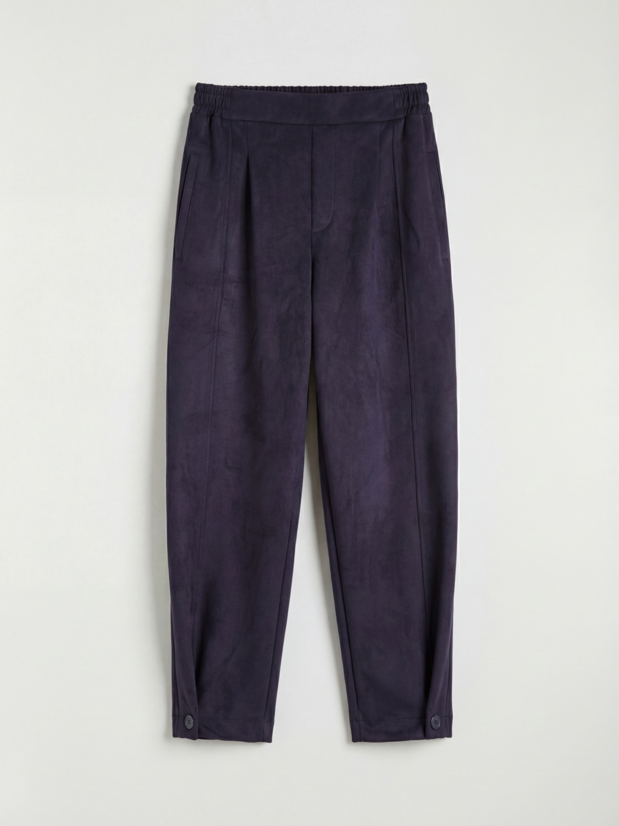 LCW Vision Loose Fit Kadın Pileli Süet Görünümlü Pantolon - S6M514Z8-CT8