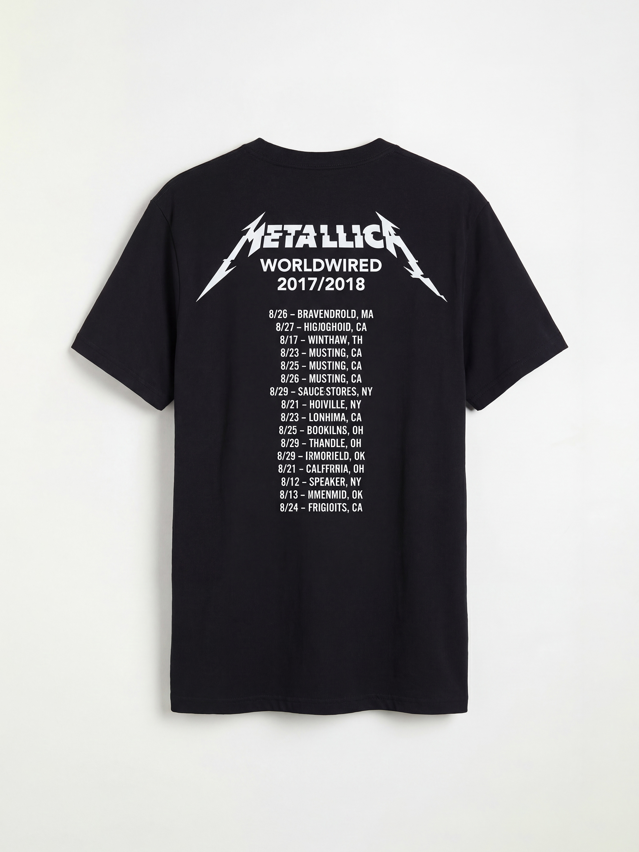 XSIDE Bisiklet Yaka Metallica Baskılı Erkek Tişört - S6M715Z8-CVL