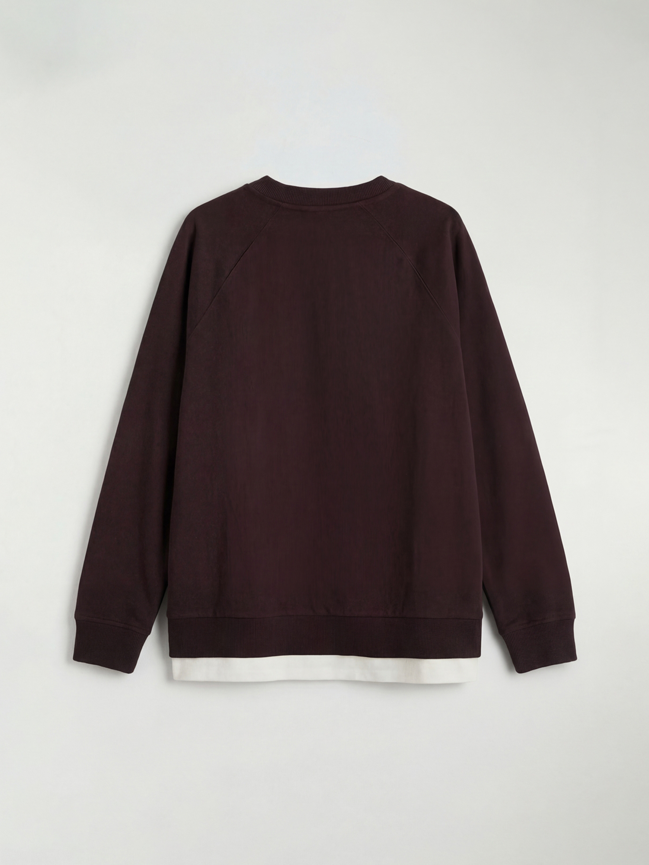 Kahverengi Bisiklet Yaka Baskılı Oversize Kadın Sweatshirt-1