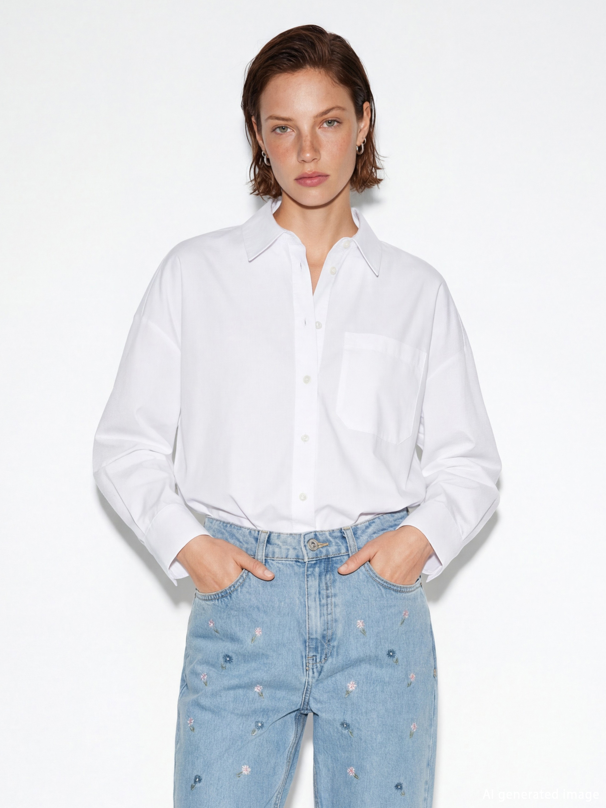 LCW Vision Oversize Kadın Gömlek - S6M821Z8-Q6K