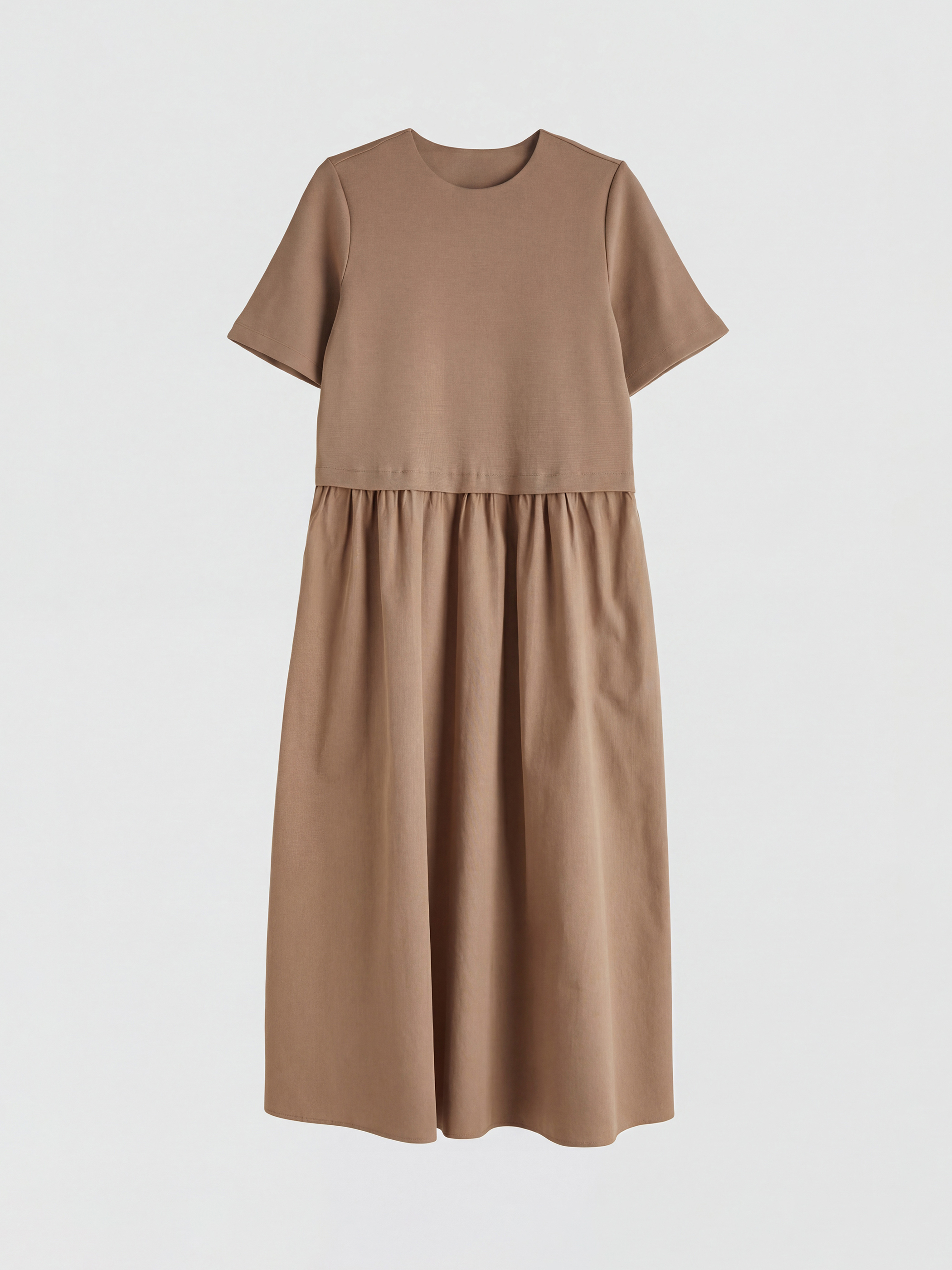 LCW Vision Bisiklet Yaka Büzgülü Elbise - S6M856Z8-10O