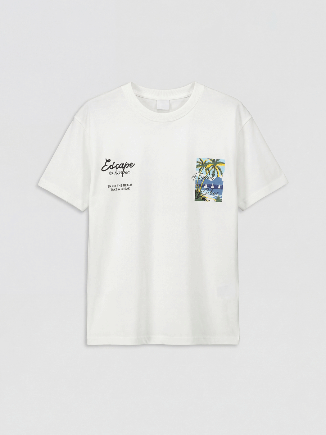 Crew Neck Printed Boys' T-shirt-2