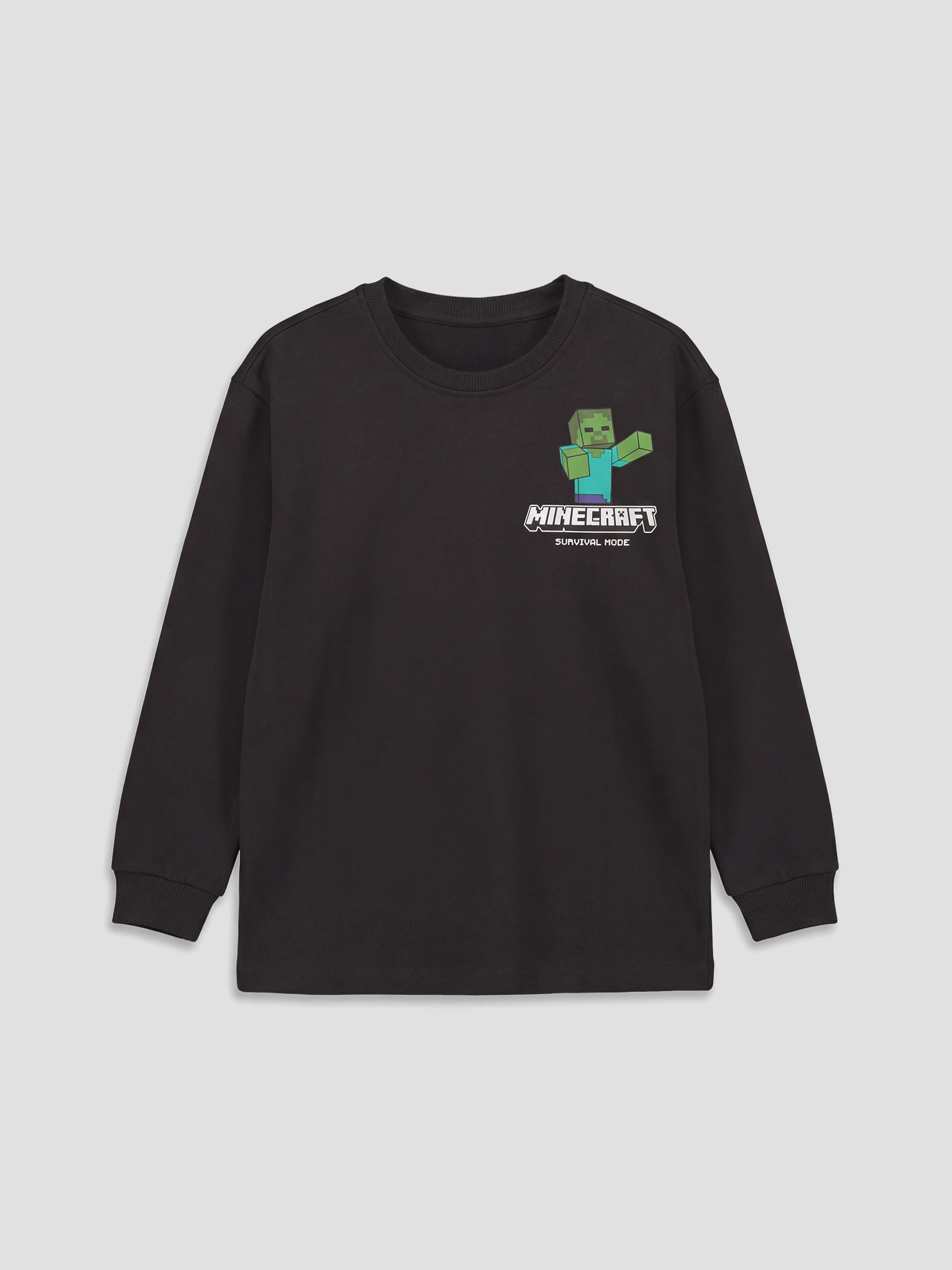 LCW Kids Minecraft Baskılı Erkek Çocuk Sweatshirt - S6MC90Z1-R4W