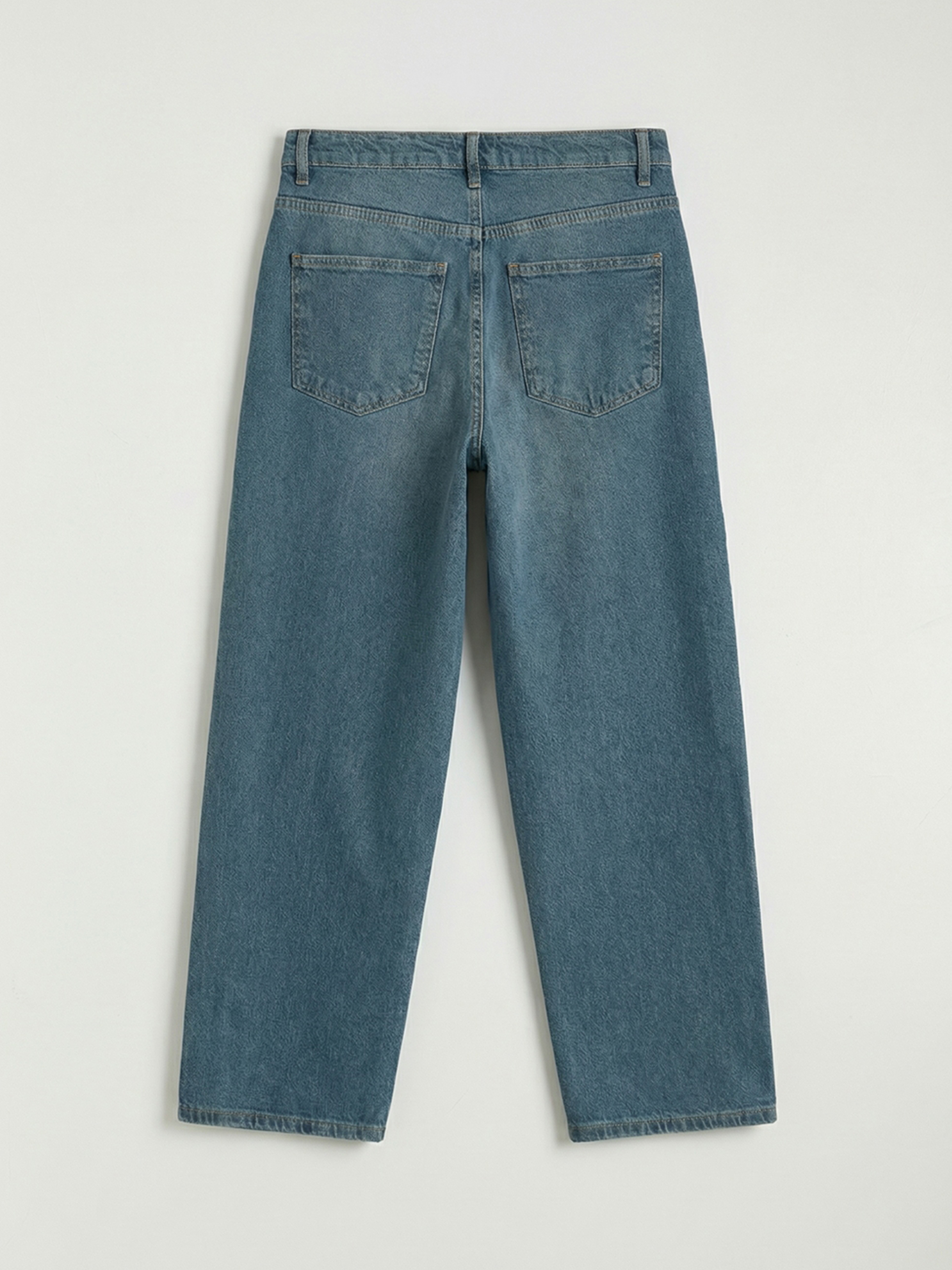 İndigo Boyfriend Fit Kadın Jean Pantolon-5