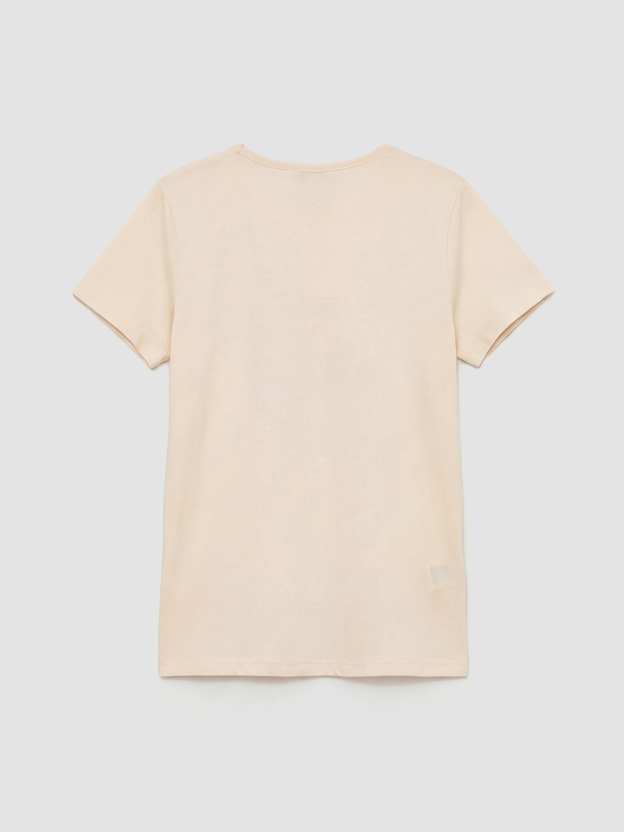 Pembe Bisiklet Yaka Baskılı Kız Çocuk Tişört-1