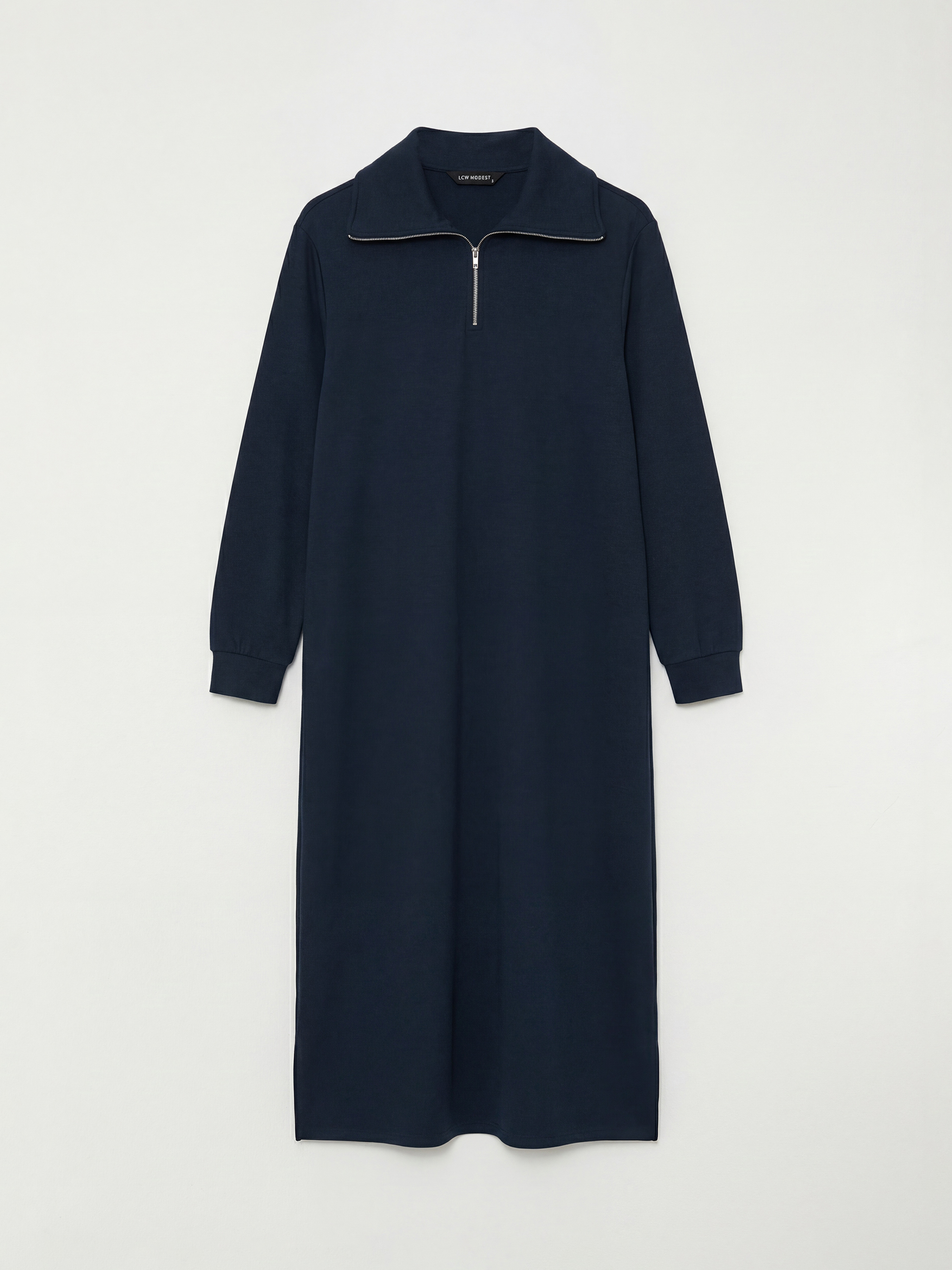 LCW Modest Polo Yaka Kadın Sweatshirt Elbise - S6MF29Z8-ZZU