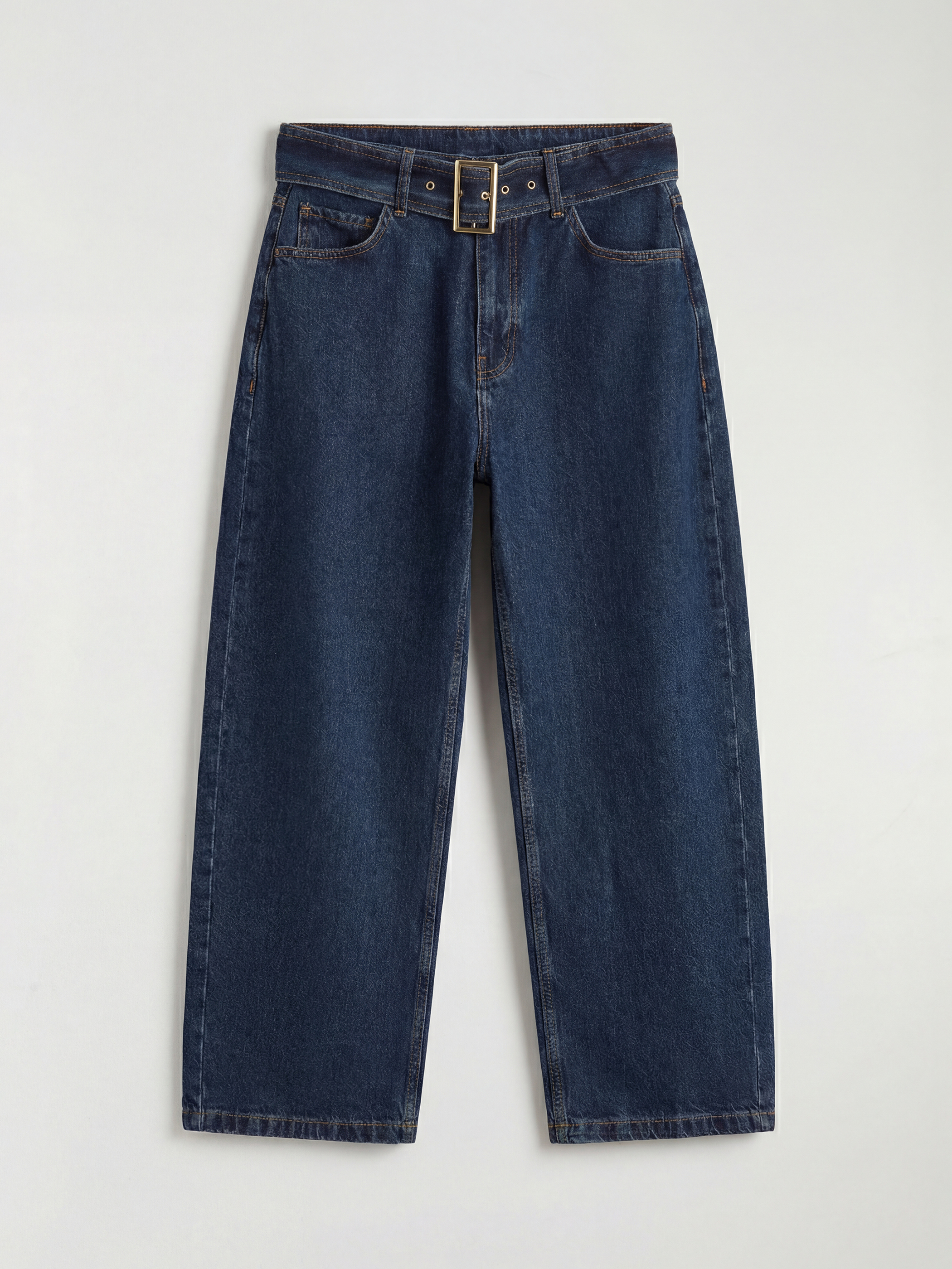 LCW Jeans Beli Kemerli Baggy Fit Kadın Jean Pantolon - S6MF44Z8-309