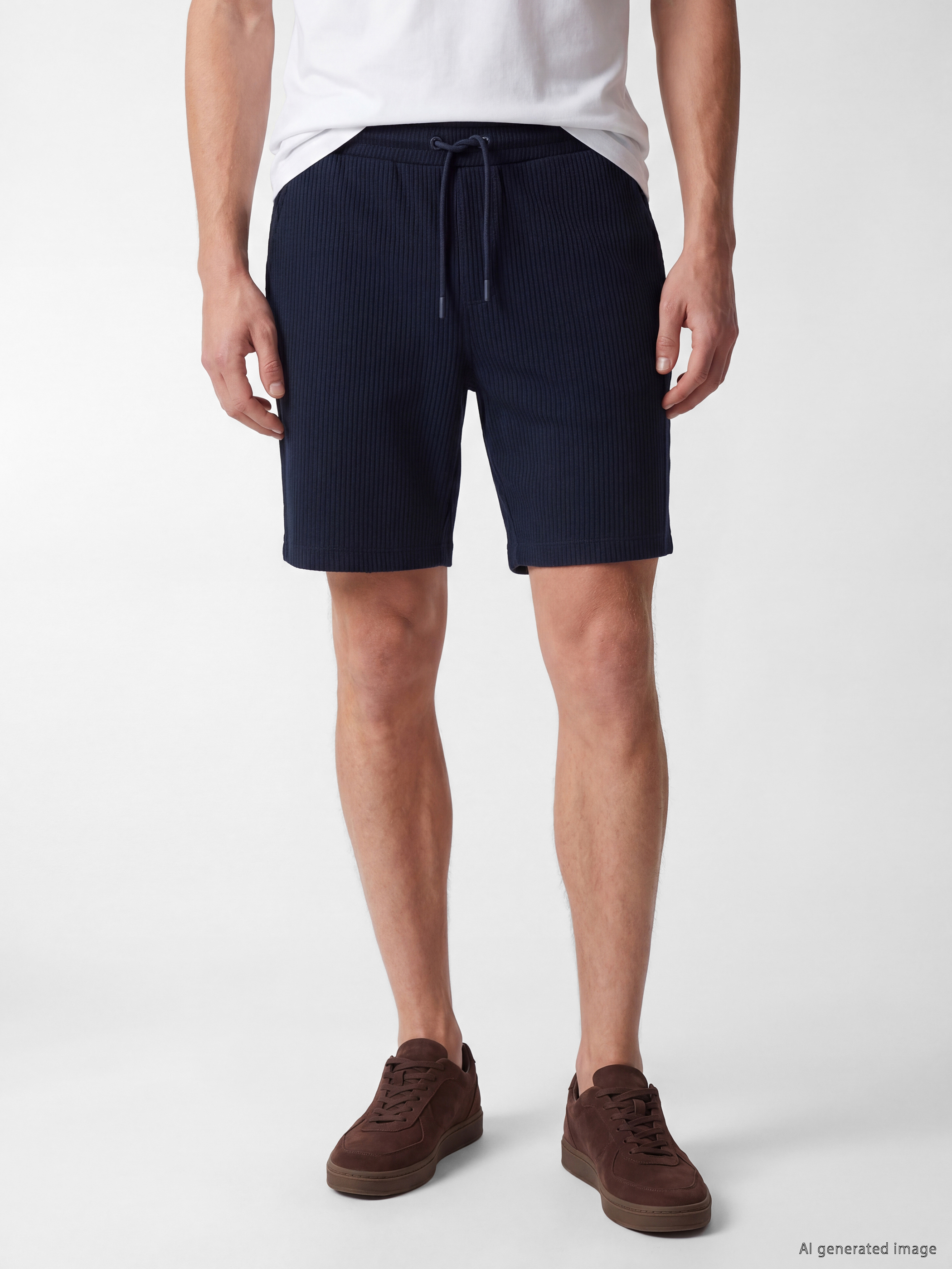 Lacivert Regular Fit Erkek Şort-1