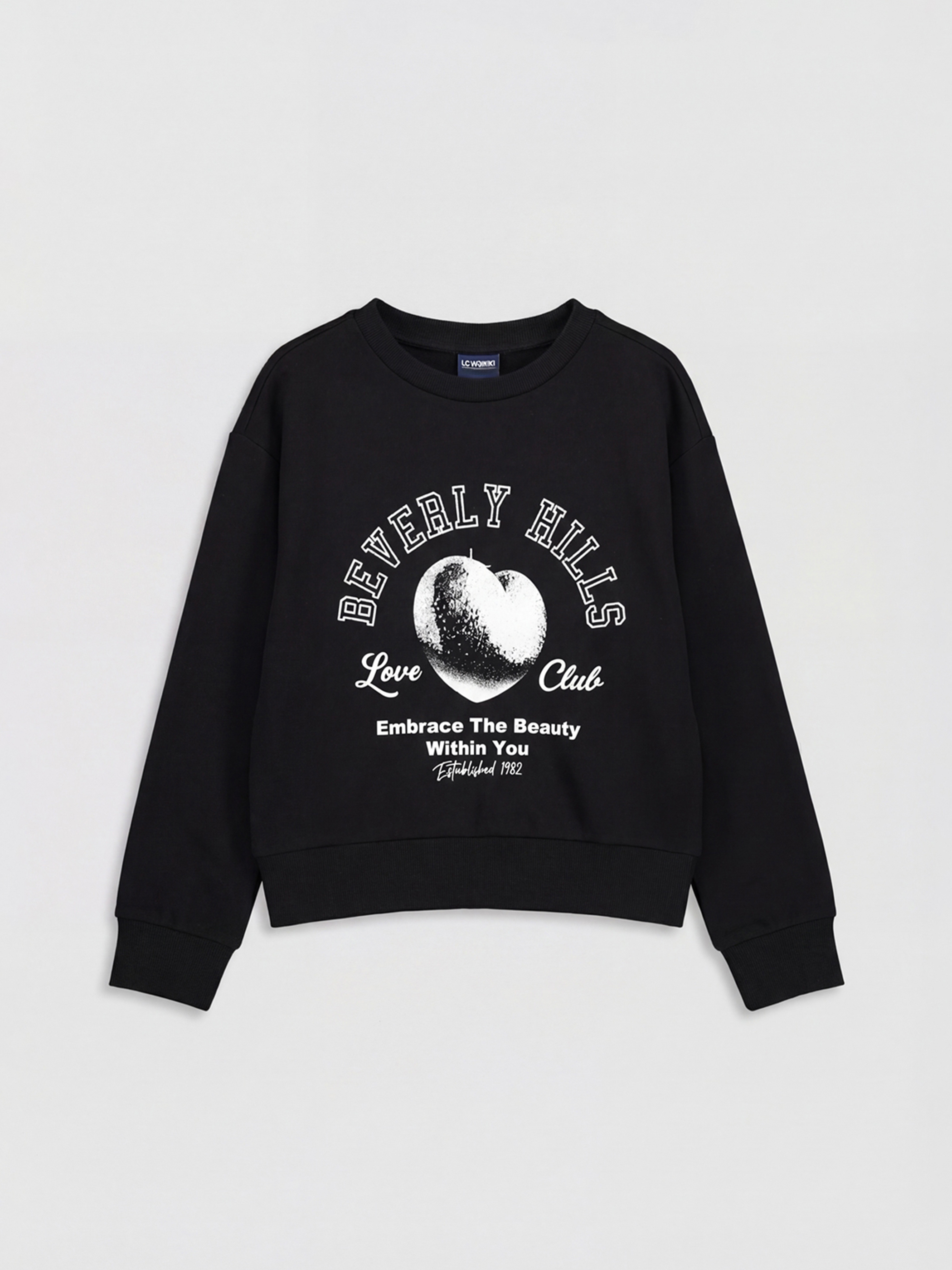 LCW Kids قميص رياضي اسود فتاة - S6MH37Z4-CVL