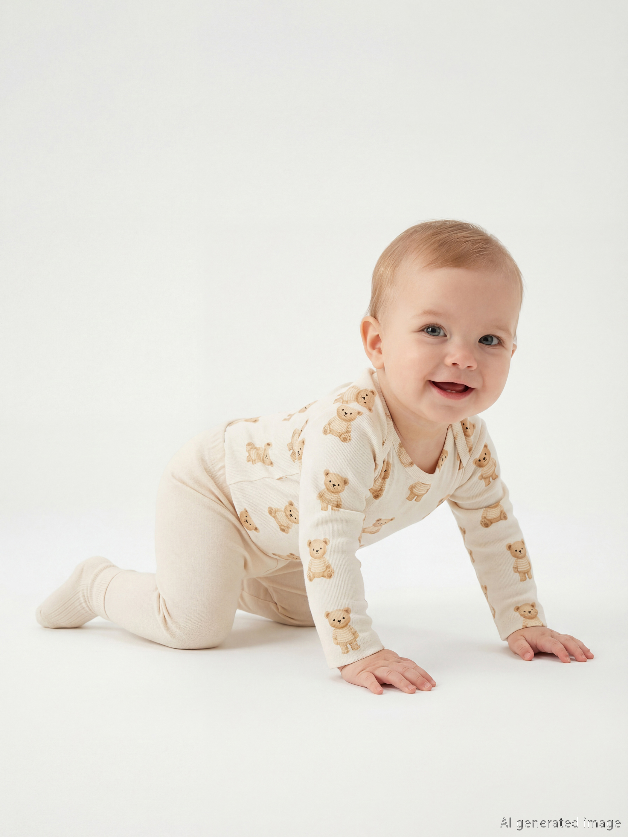 LCW baby Baskılı Erkek Bebek Çıtçıtlı Body ve Tayt - S6MH42Z1-LQE