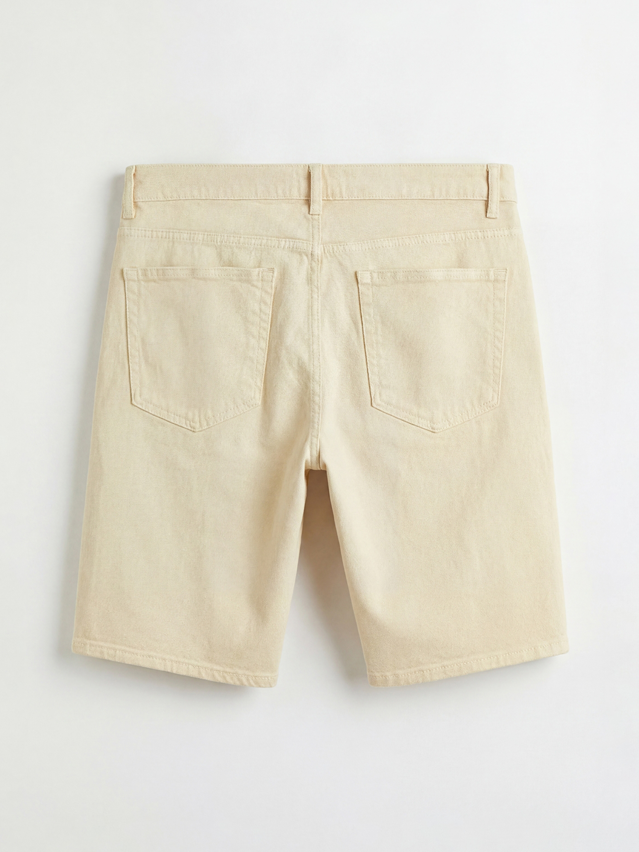 Sarı Standart Kalıp Erkek Jean Şort-2