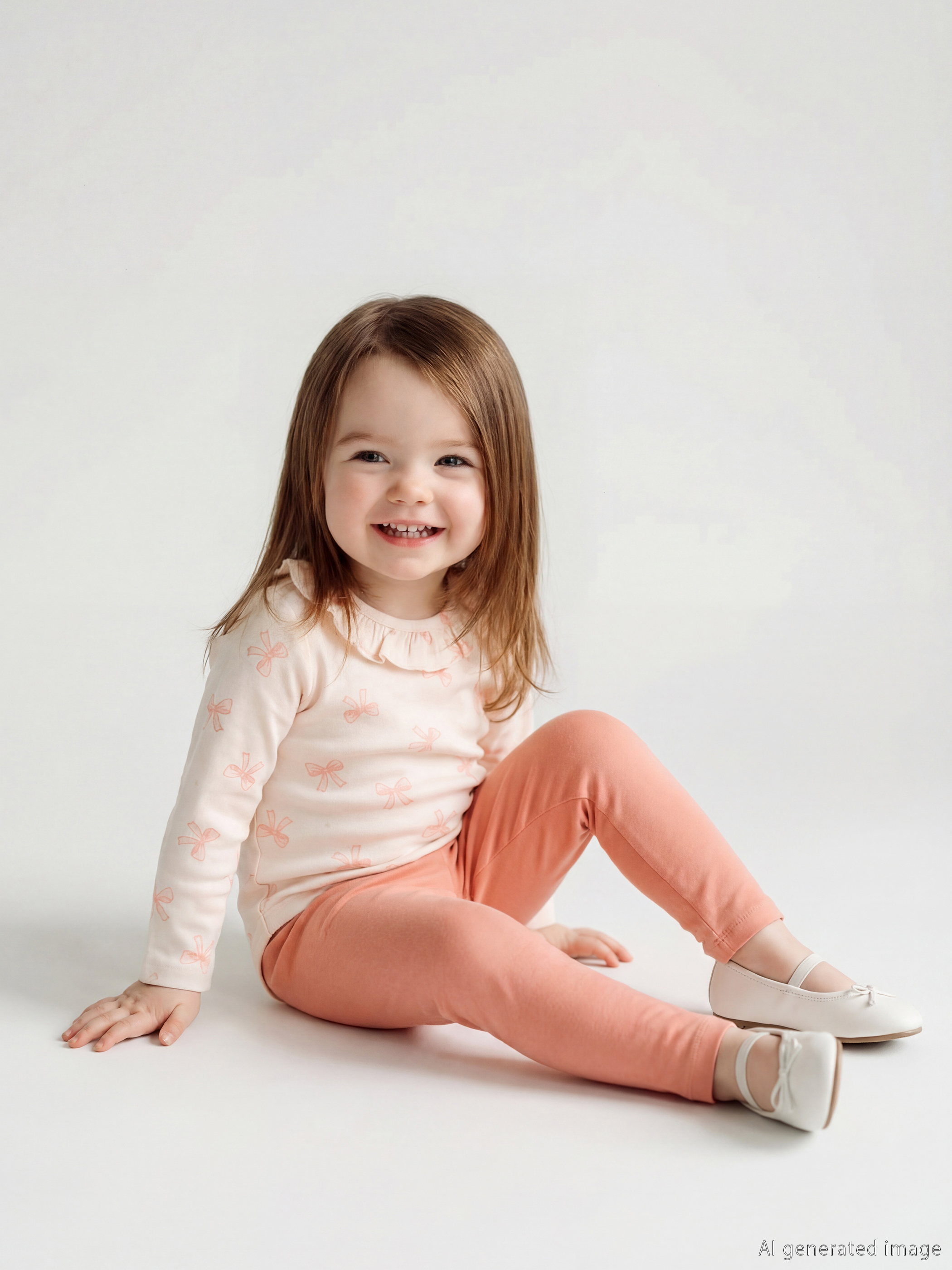 Peter-Pan-Kragen Baby Mädchen Body und Leggings Set-1