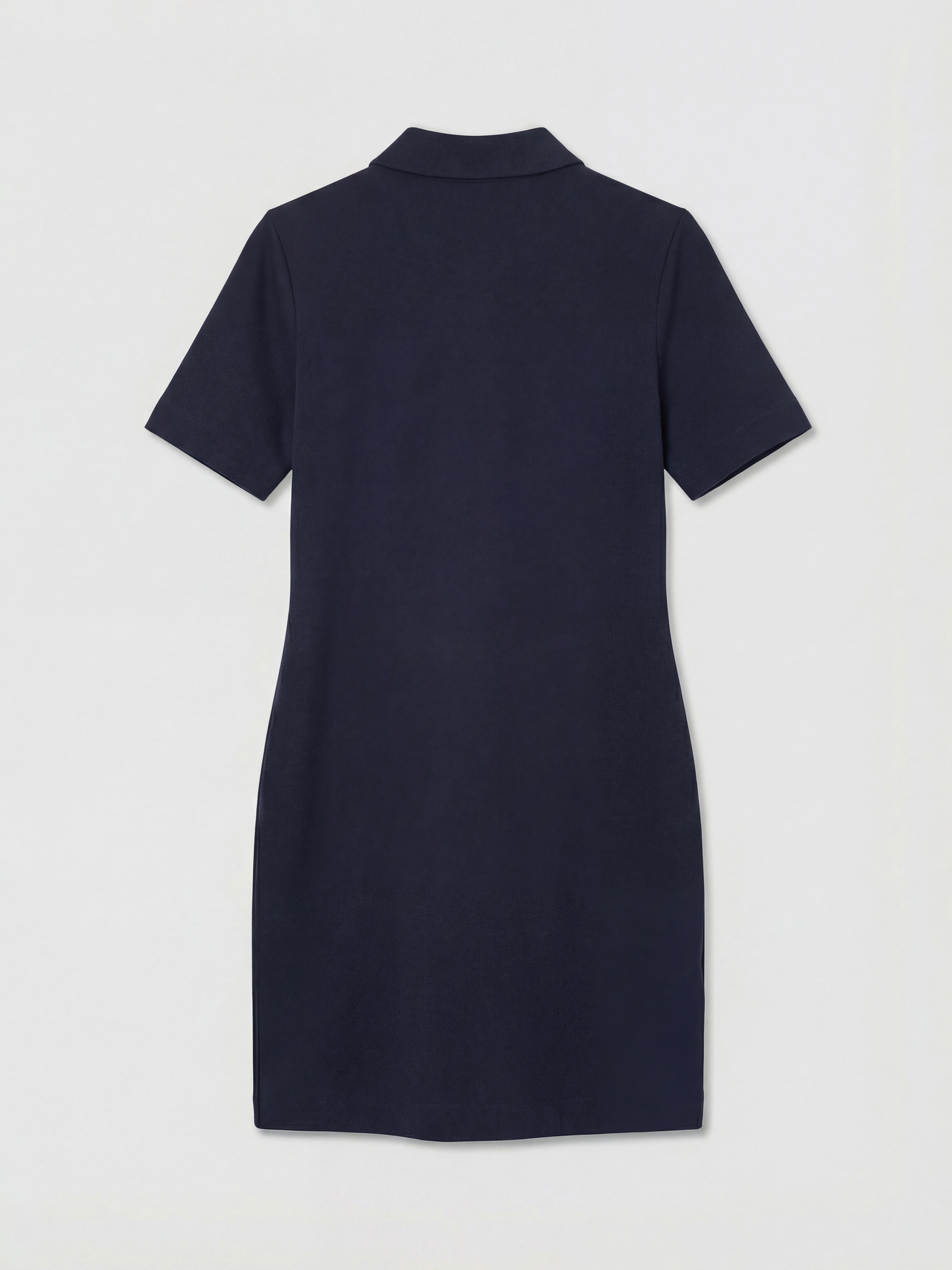 Polo Collar Mini Dress-5