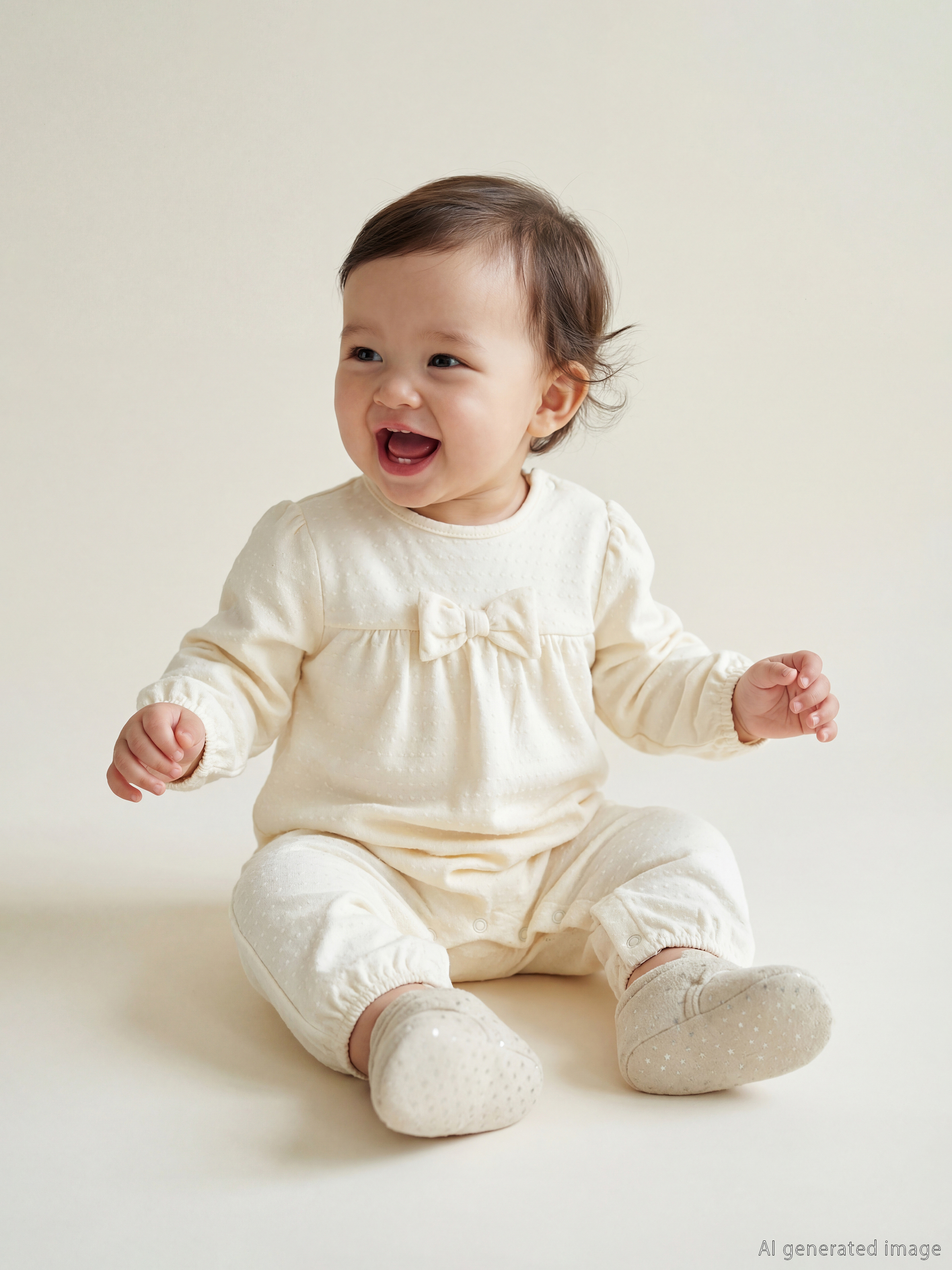 LCW baby Bisiklet Yaka Fiyonklu Kız Bebek Tulum - S6MM15Z1-FEQ