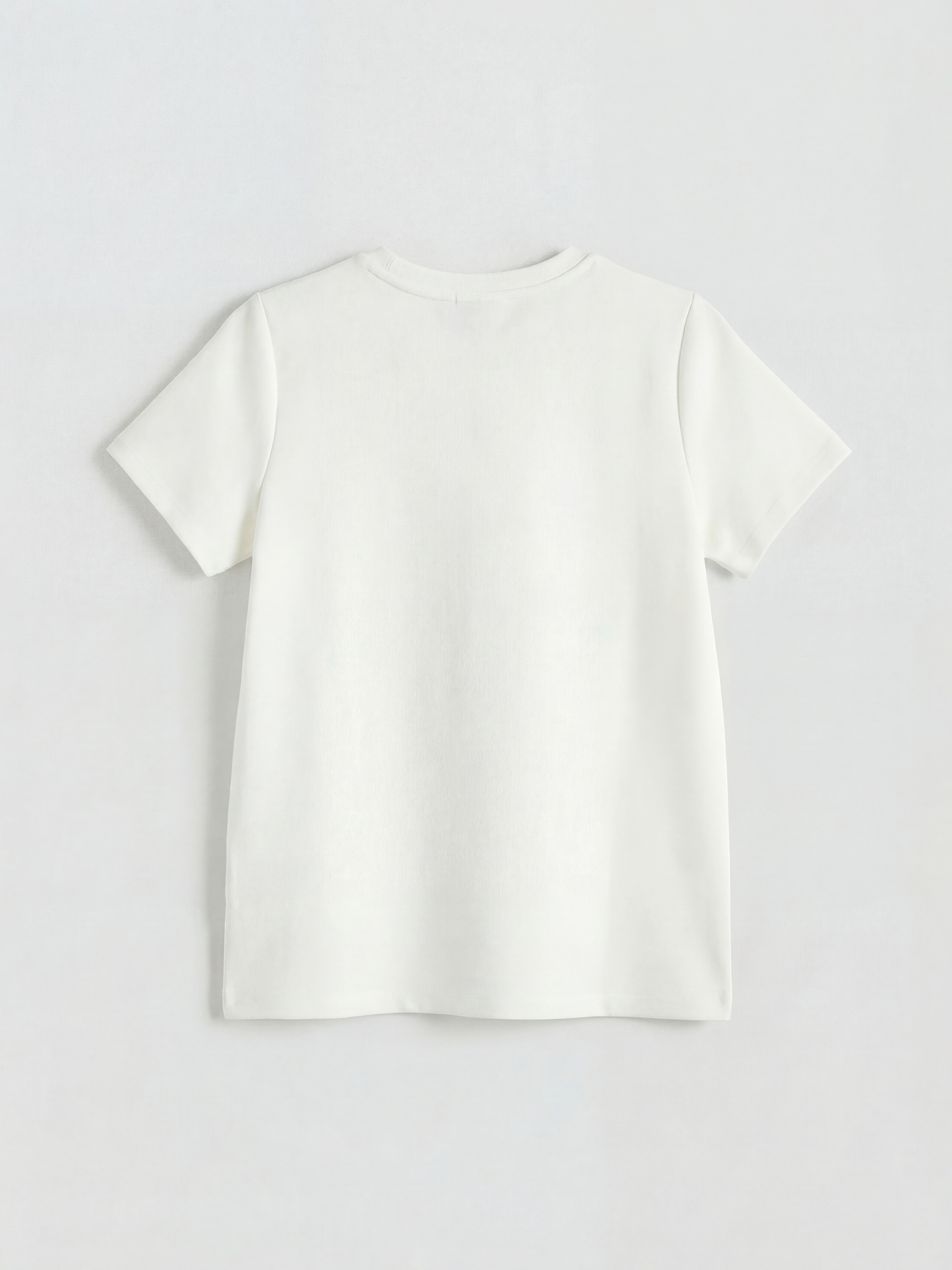 Тениска с кръгло деколте и цветен модел за жена-5