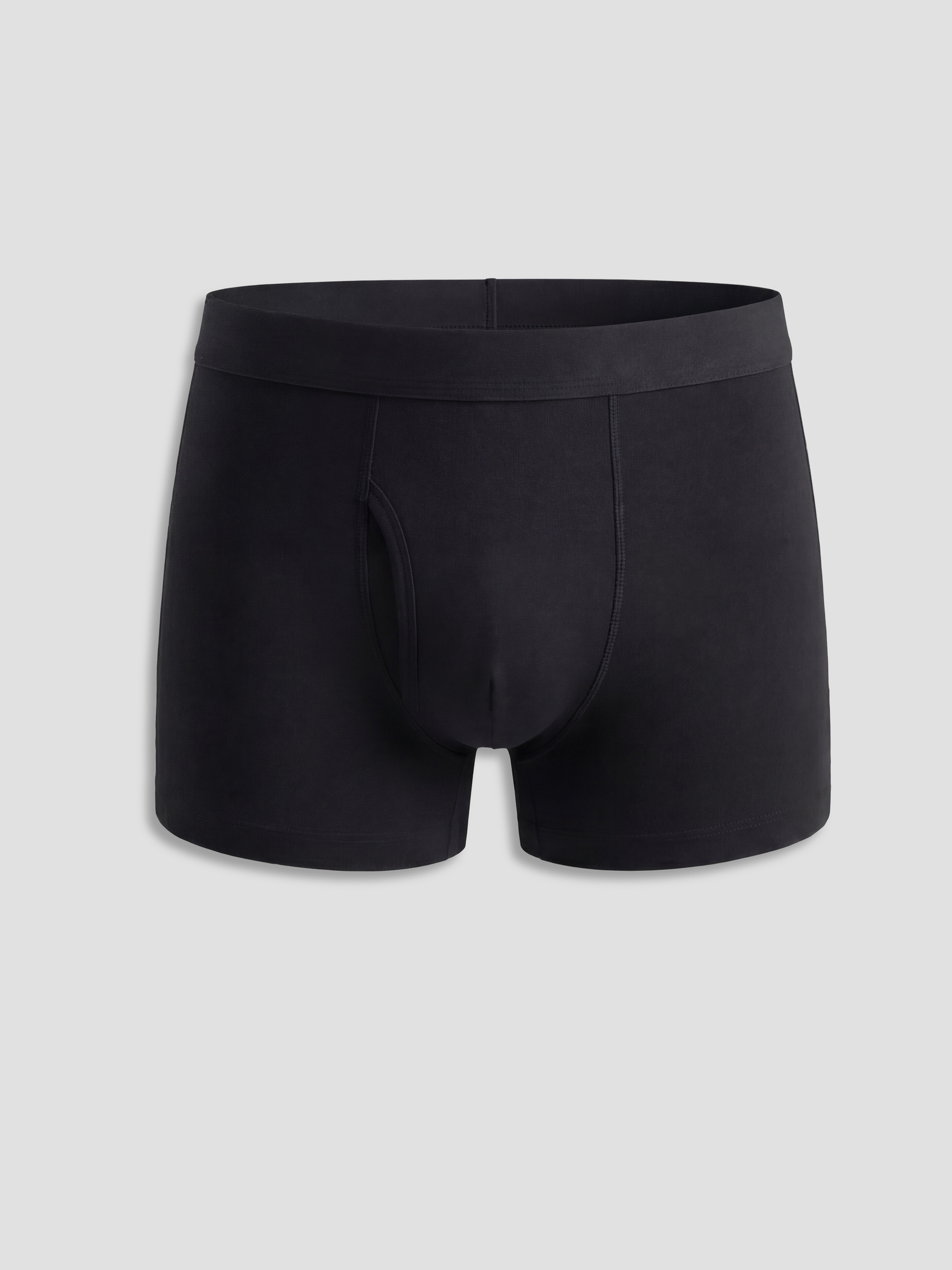 Siyah Standart Kalıp Pamuklu Esnek Erkek Boxer 3'lü-1