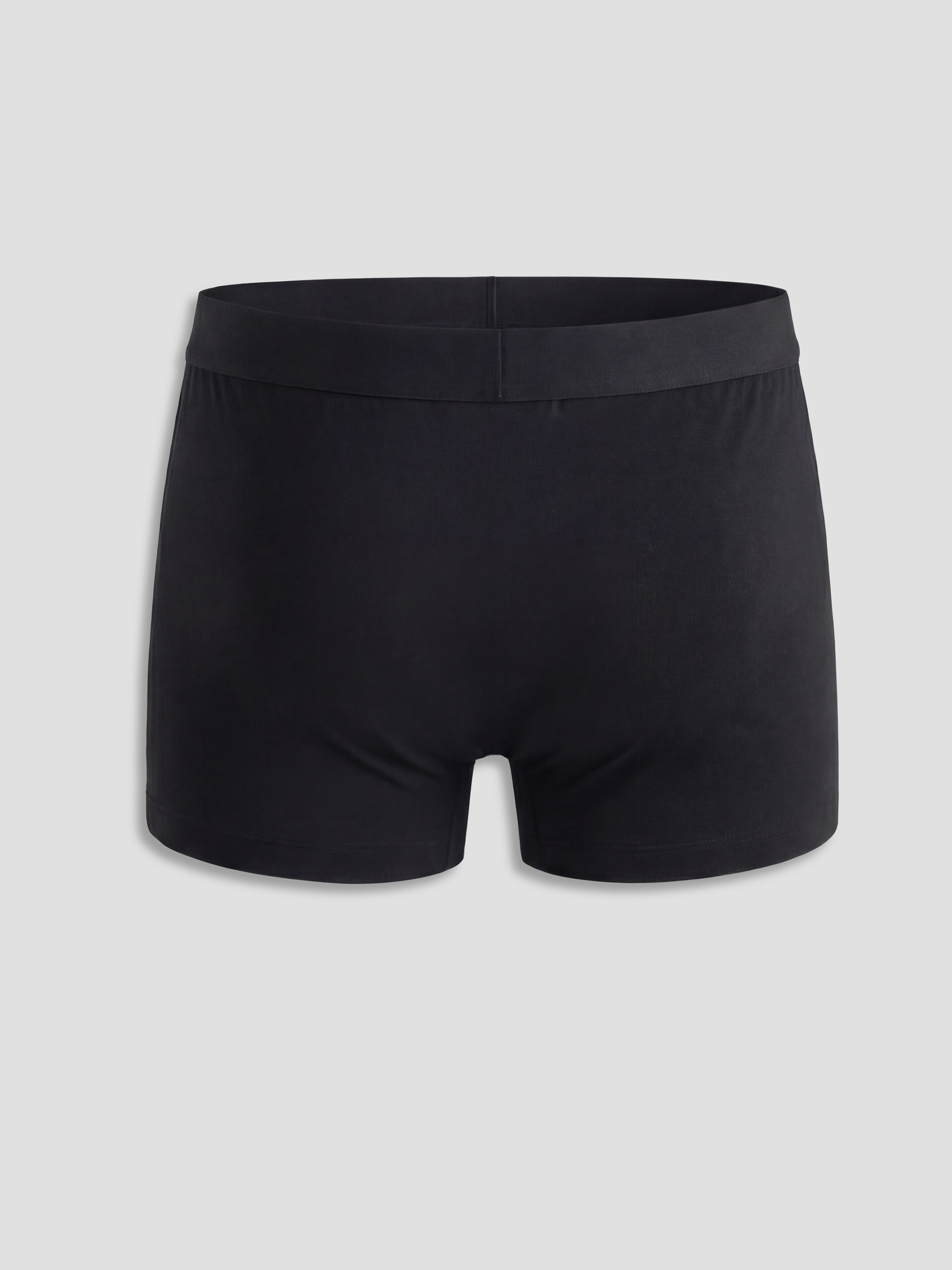 Siyah Standart Kalıp Pamuklu Esnek Erkek Boxer 3'lü-2