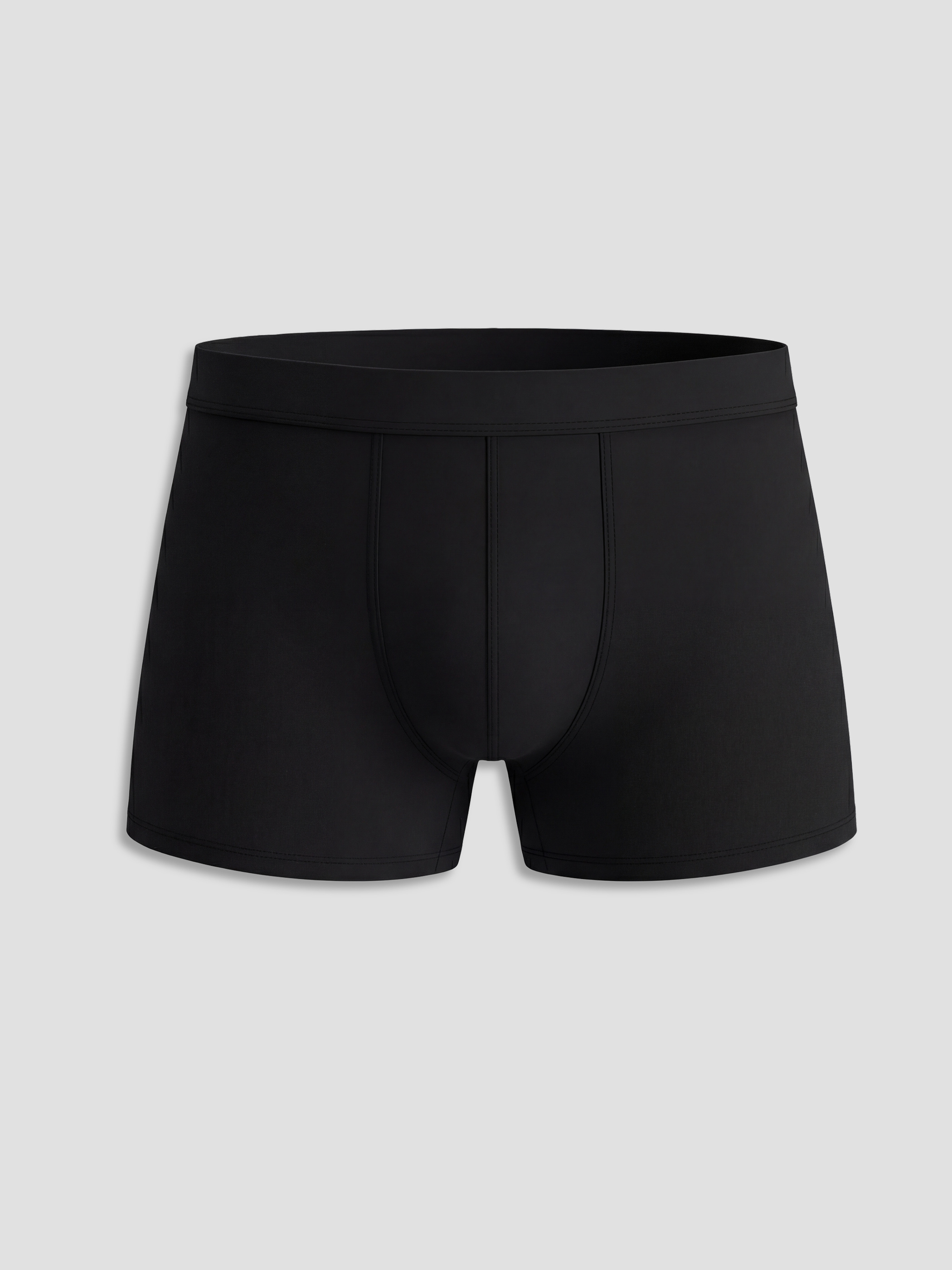 Siyah Standart Kalıp Pamuklu Esnek Erkek Boxer 7'li-1