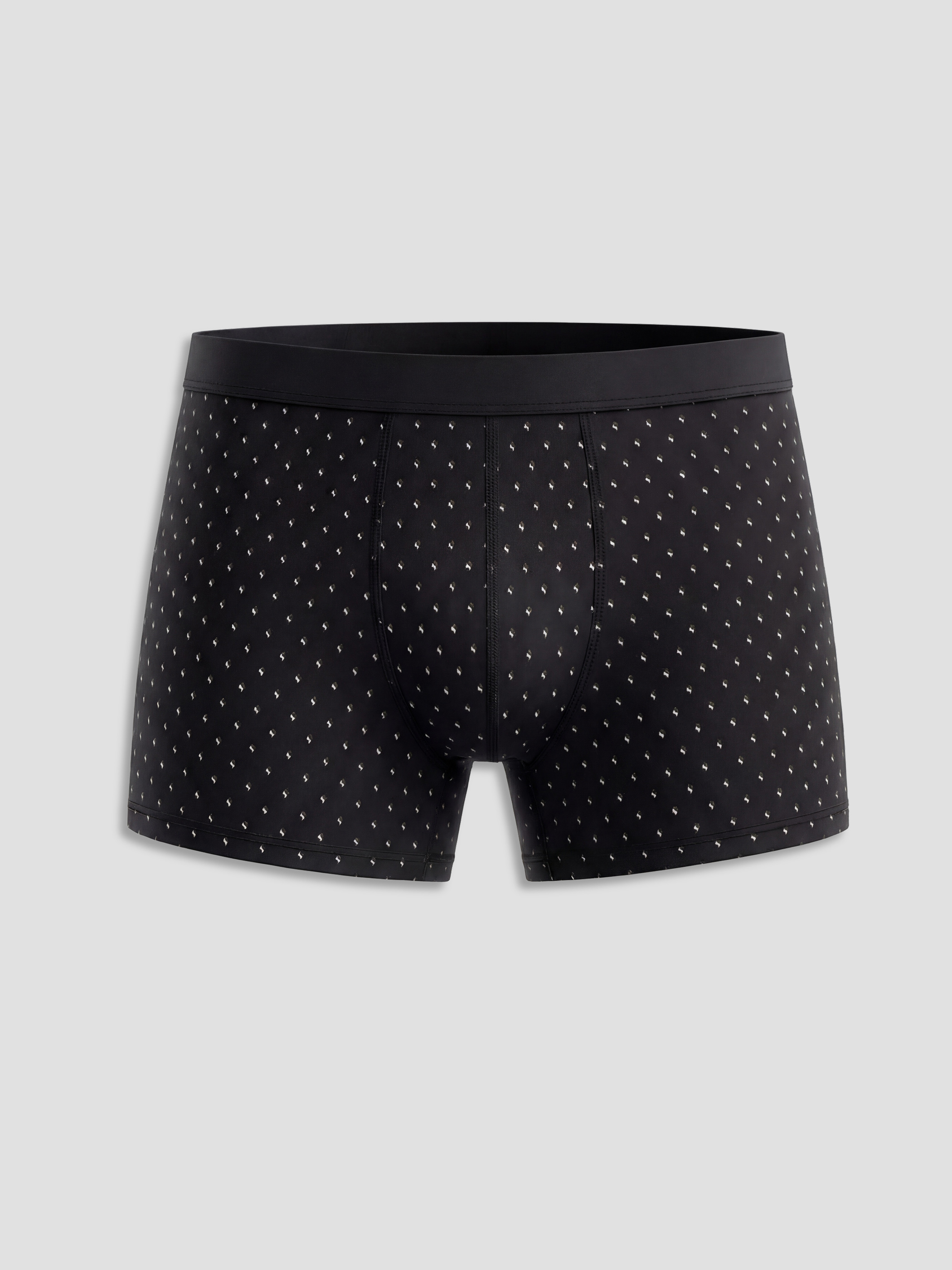 Siyah Standart Kalıp Pamuklu Esnek Erkek Boxer 7'li-2