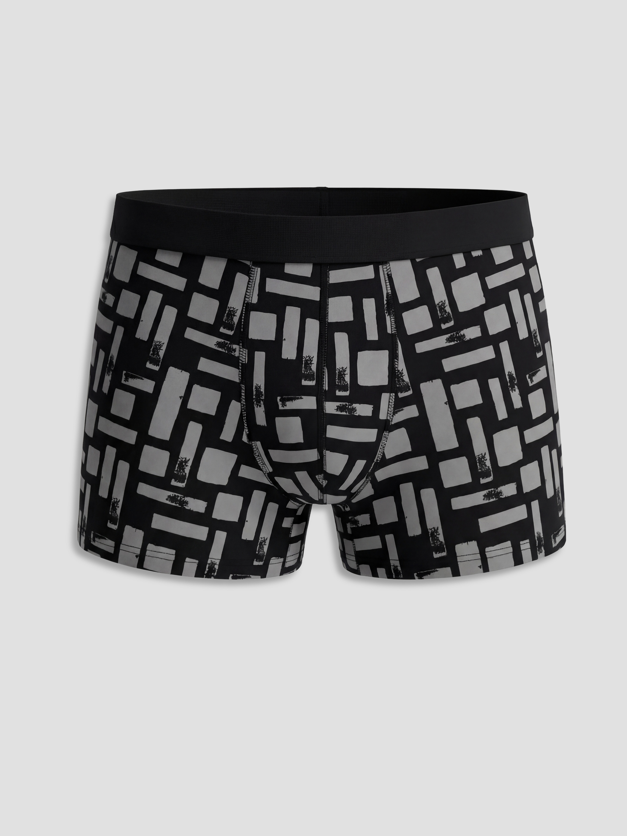 Siyah Standart Kalıp Pamuklu Esnek Erkek 7'li-1