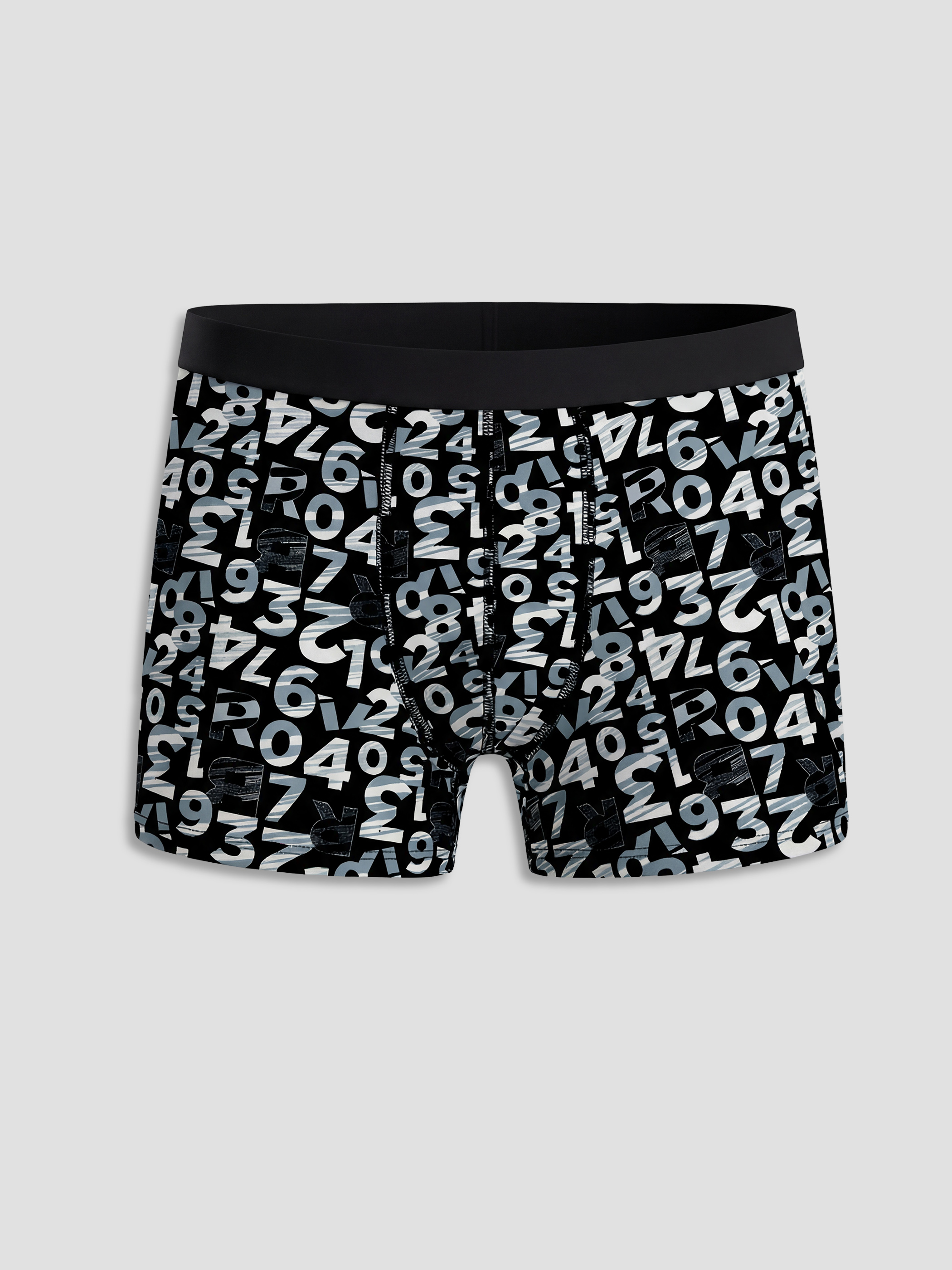 Siyah Standart Kalıp Pamuklu Esnek Erkek 7'li-3