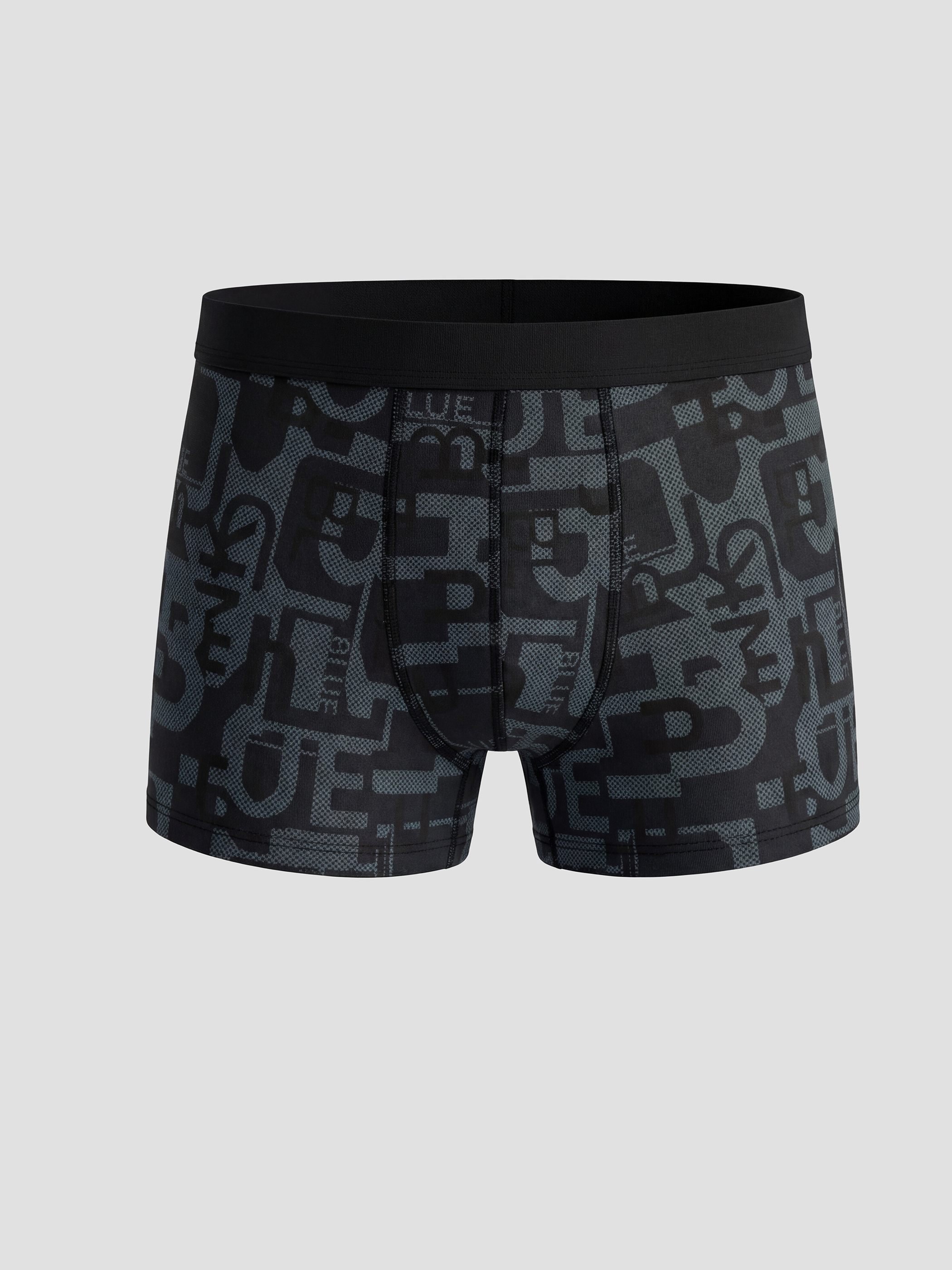 Siyah Standart Kalıp Pamuklu Esnek Erkek 7'li-4