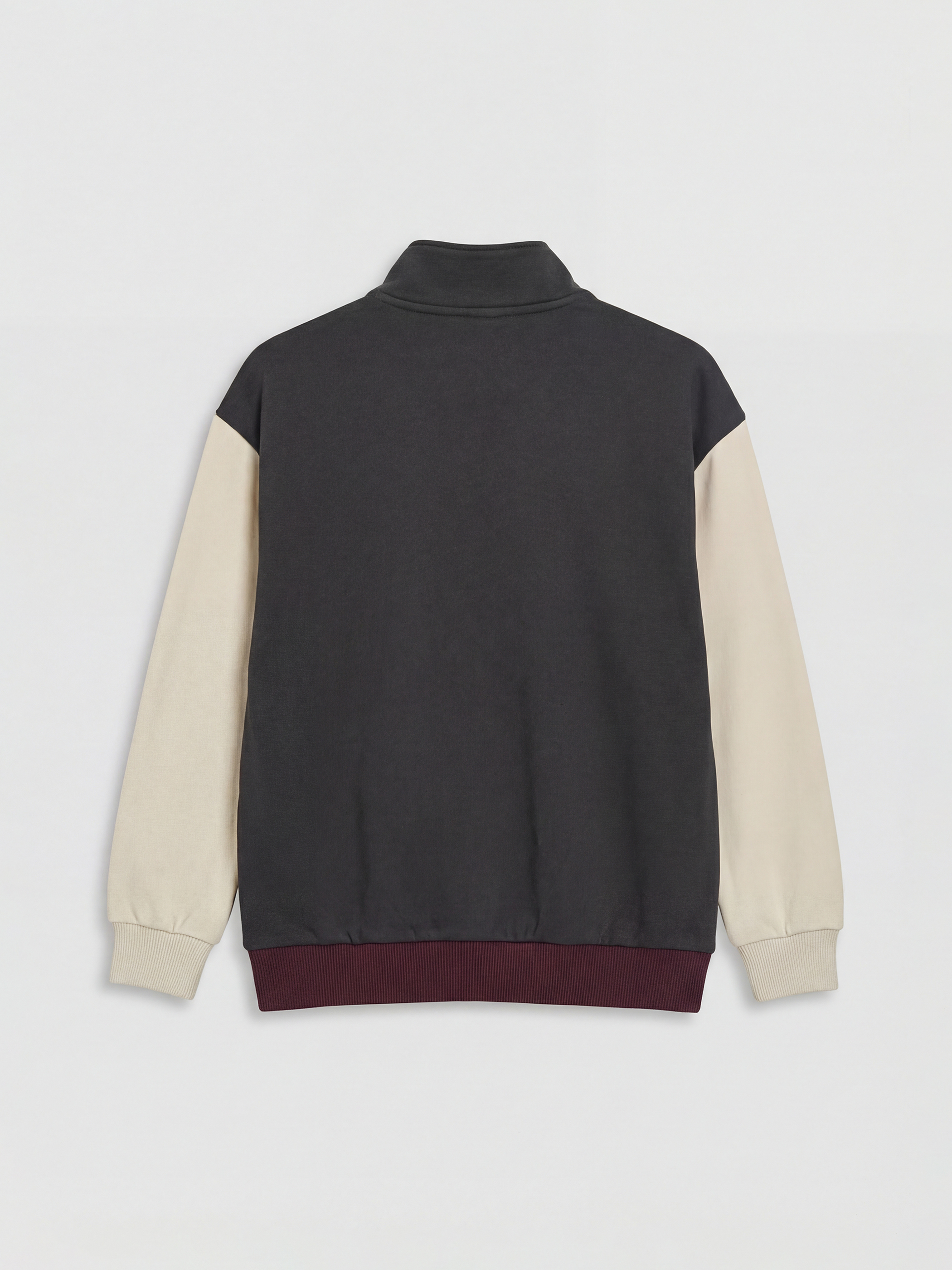 Antrasit Dik Yaka Erkek Çocuk Sweatshirt-1