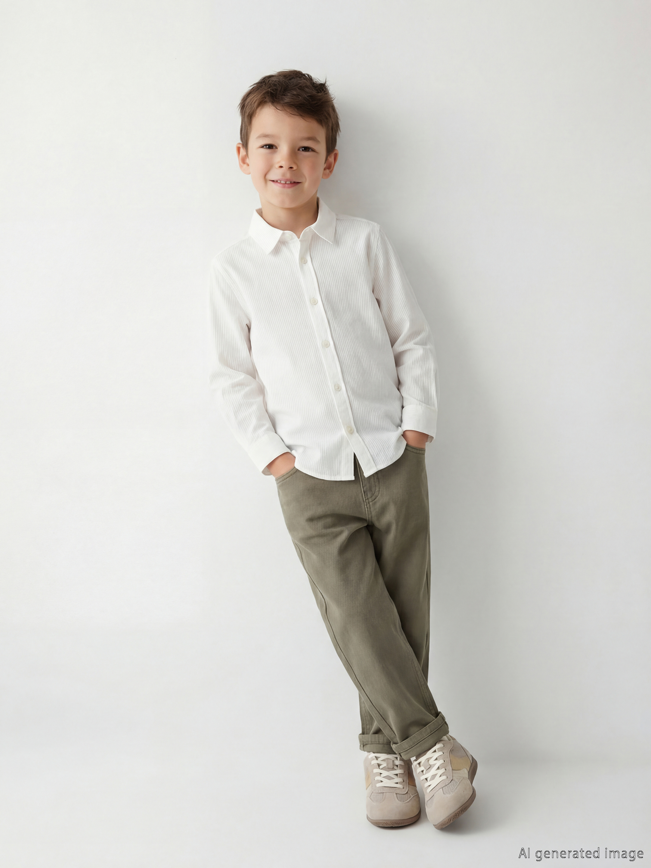 LCW Kids Loose Fit Erkek Çocuk Gabardin Pantolon - S6MT80Z1-GYA
