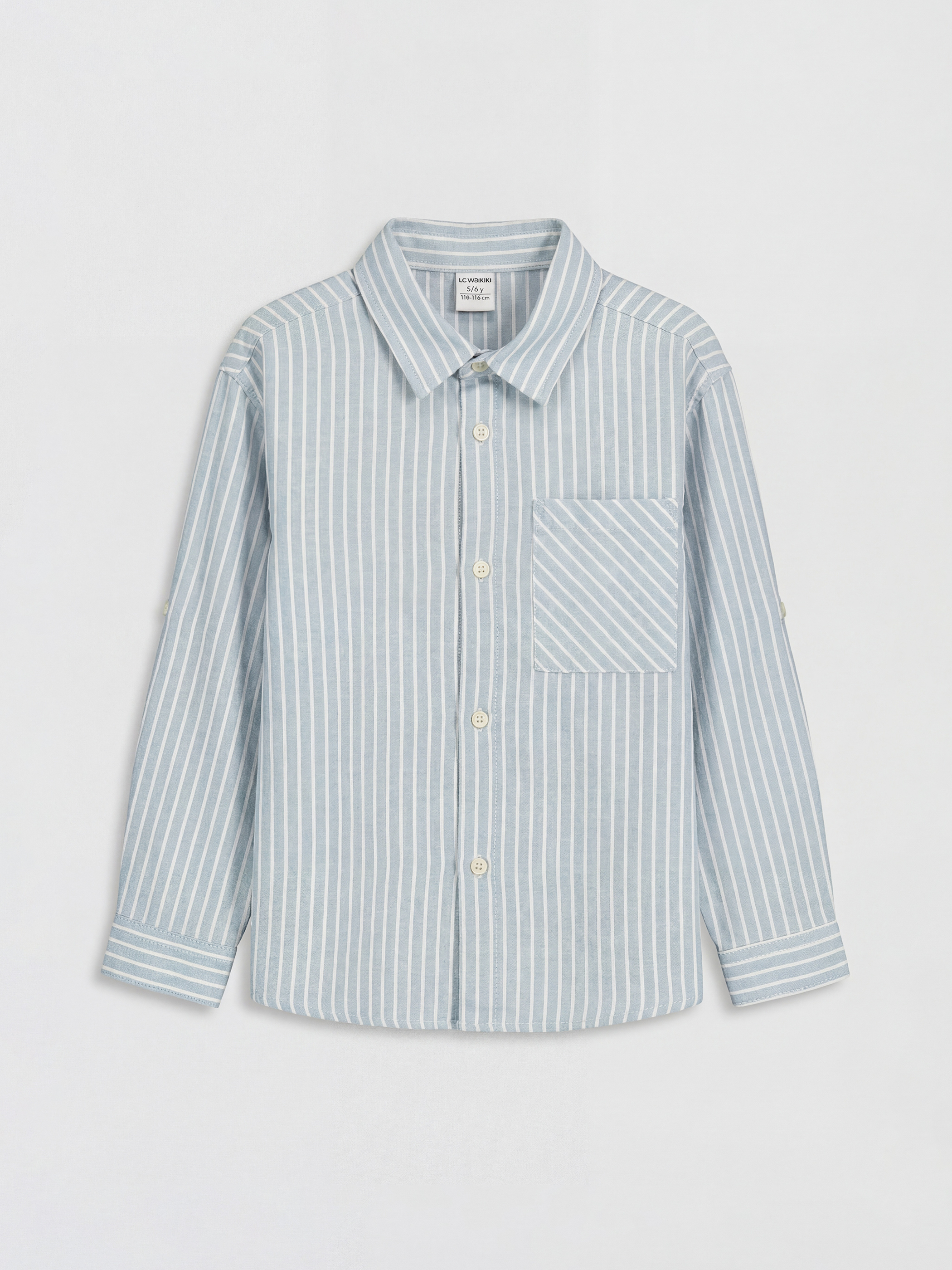 LCW baby Çizgili Erkek Çocuk Gömlek - S6MT81Z1-LEN