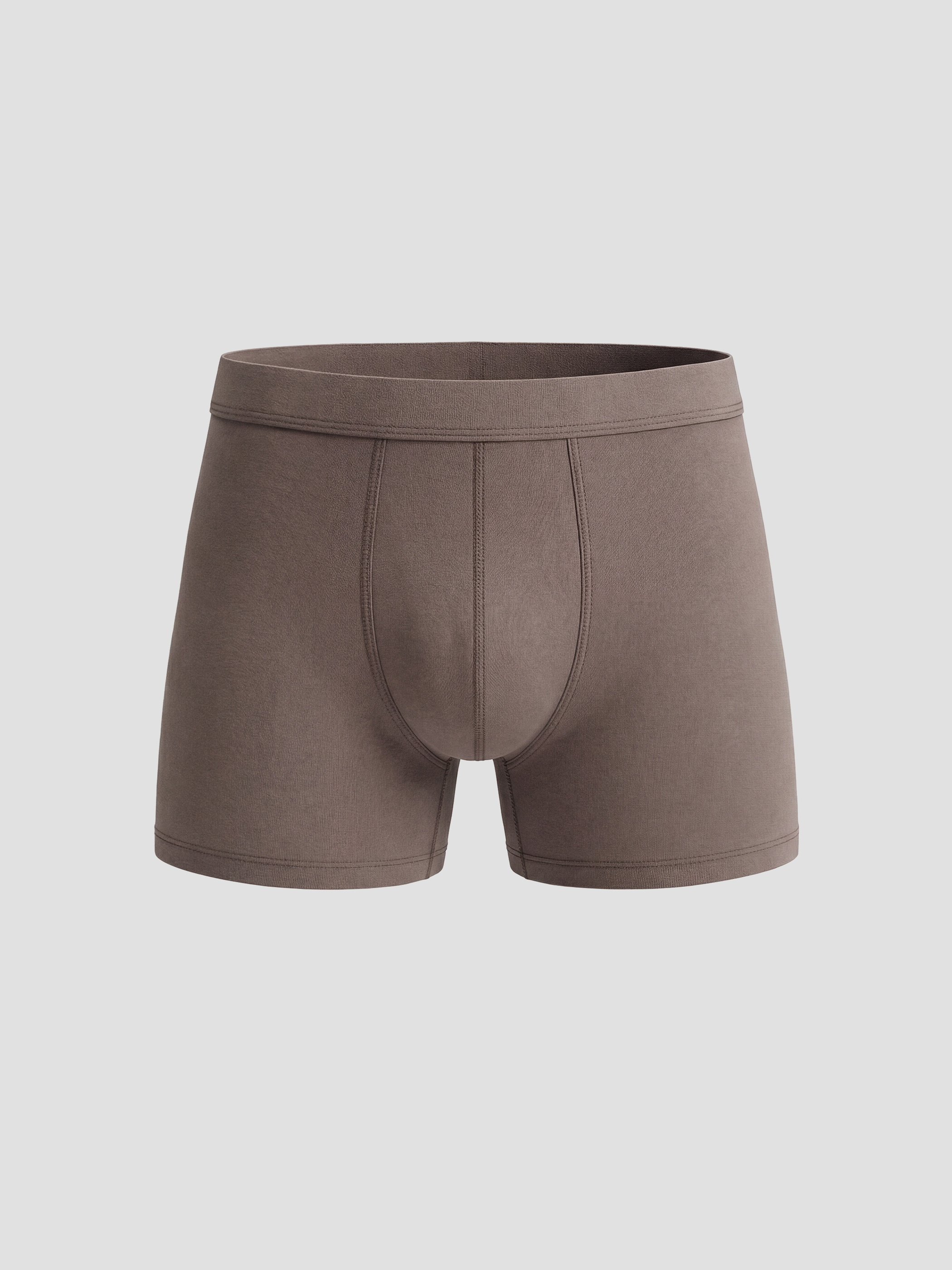 Kahverengi Standart Kalıp Pamuklu Esnek Erkek Boxer 5'li-2