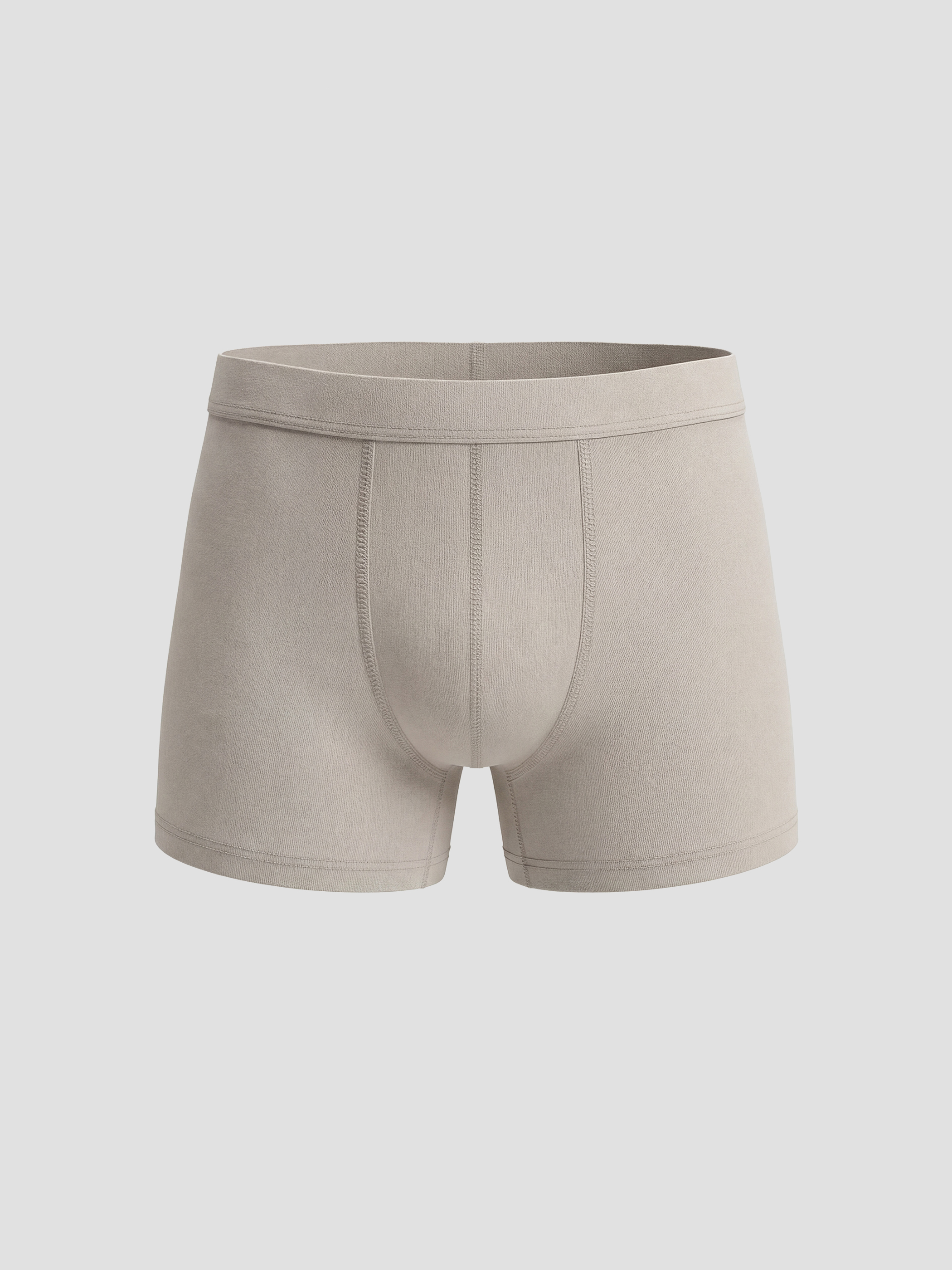 Kahverengi Standart Kalıp Pamuklu Esnek Erkek Boxer 5'li-3