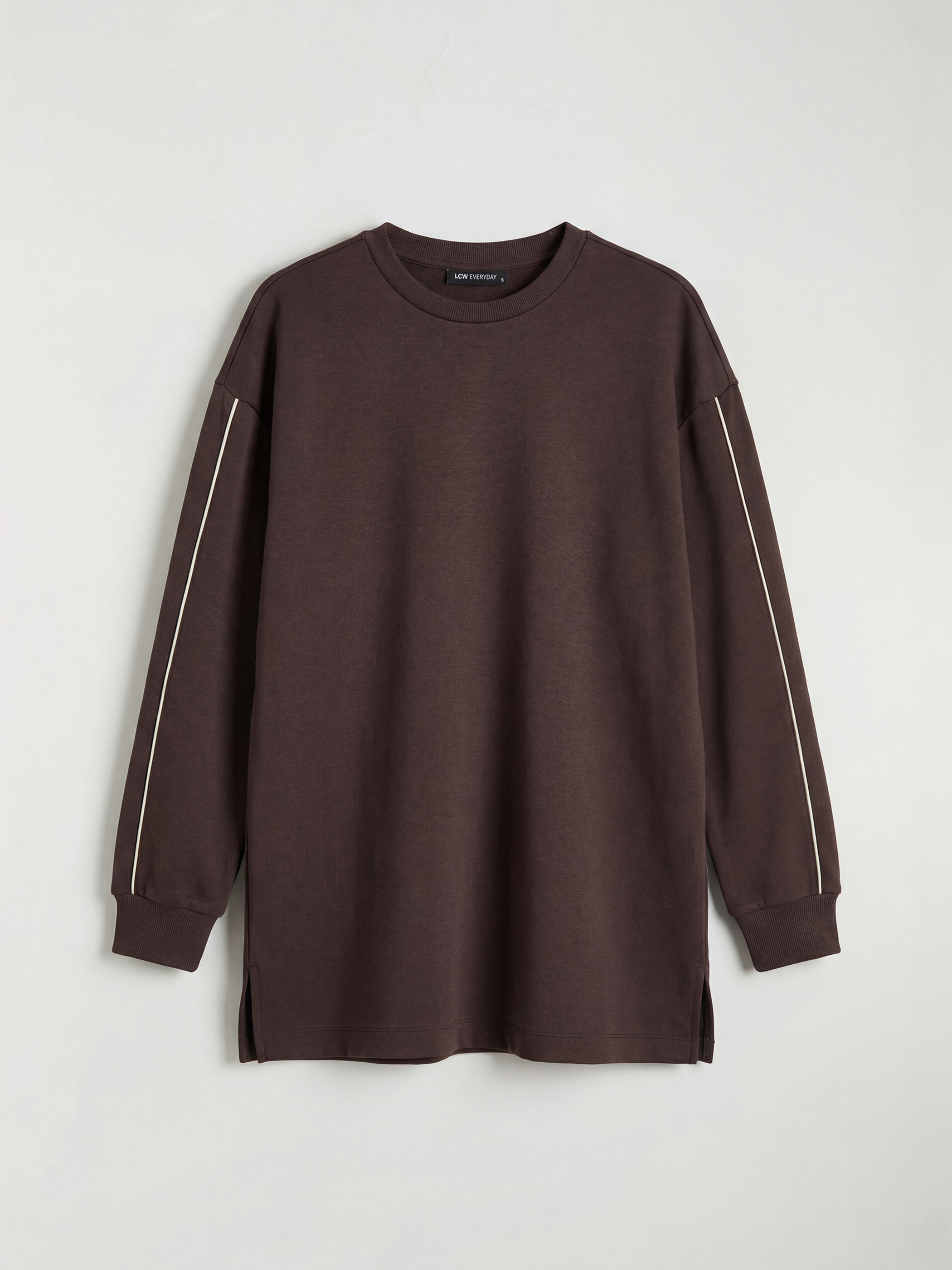 LCWAIKIKI Classic Bisiklet Yaka Soft Touch Kadın Sweatshirt - S6MU71Z8-HSK