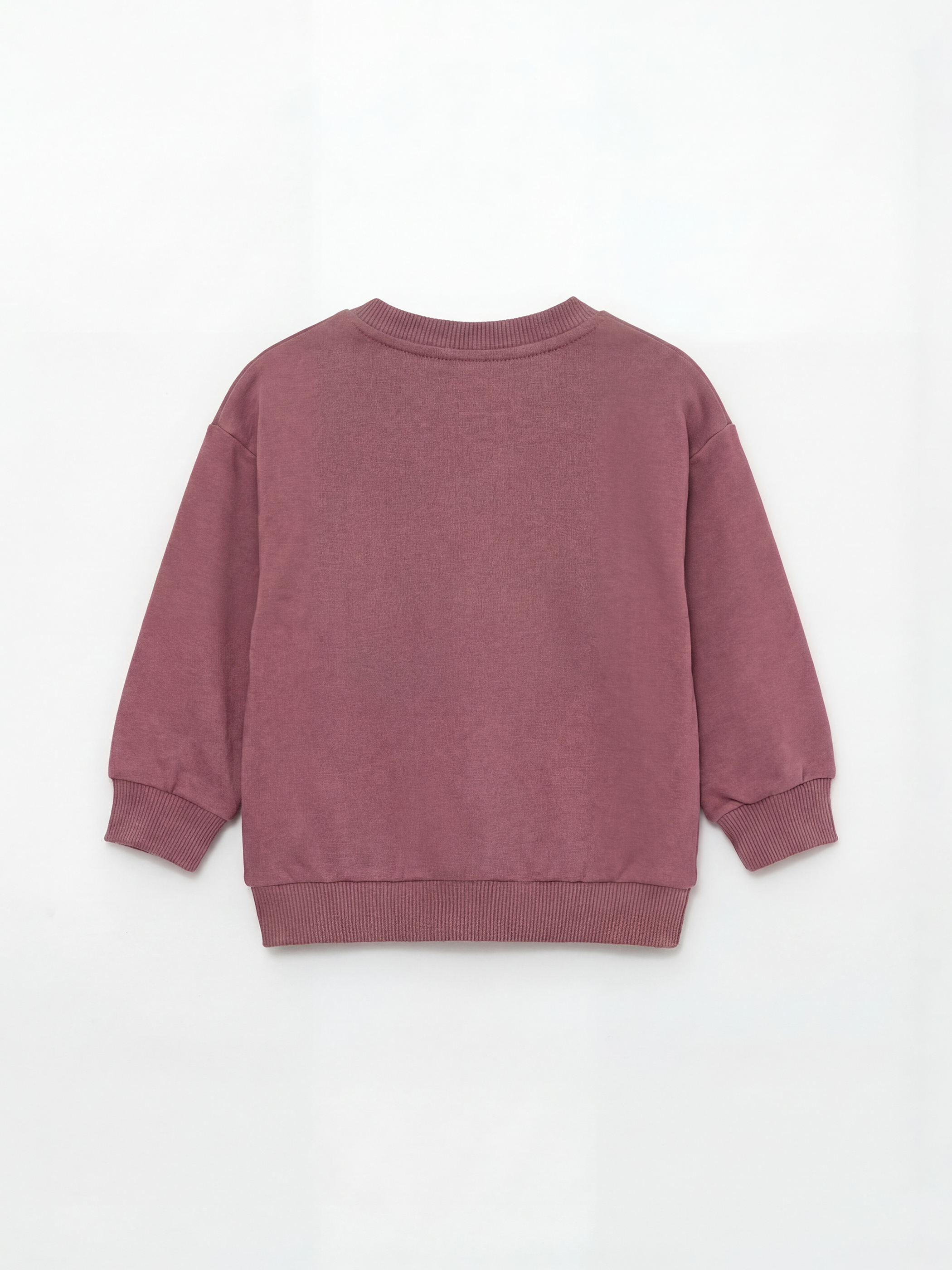 Pembe Minnie Mouse Baskılı Kız Bebek Sweatshirt ve Eşofman Altı-2