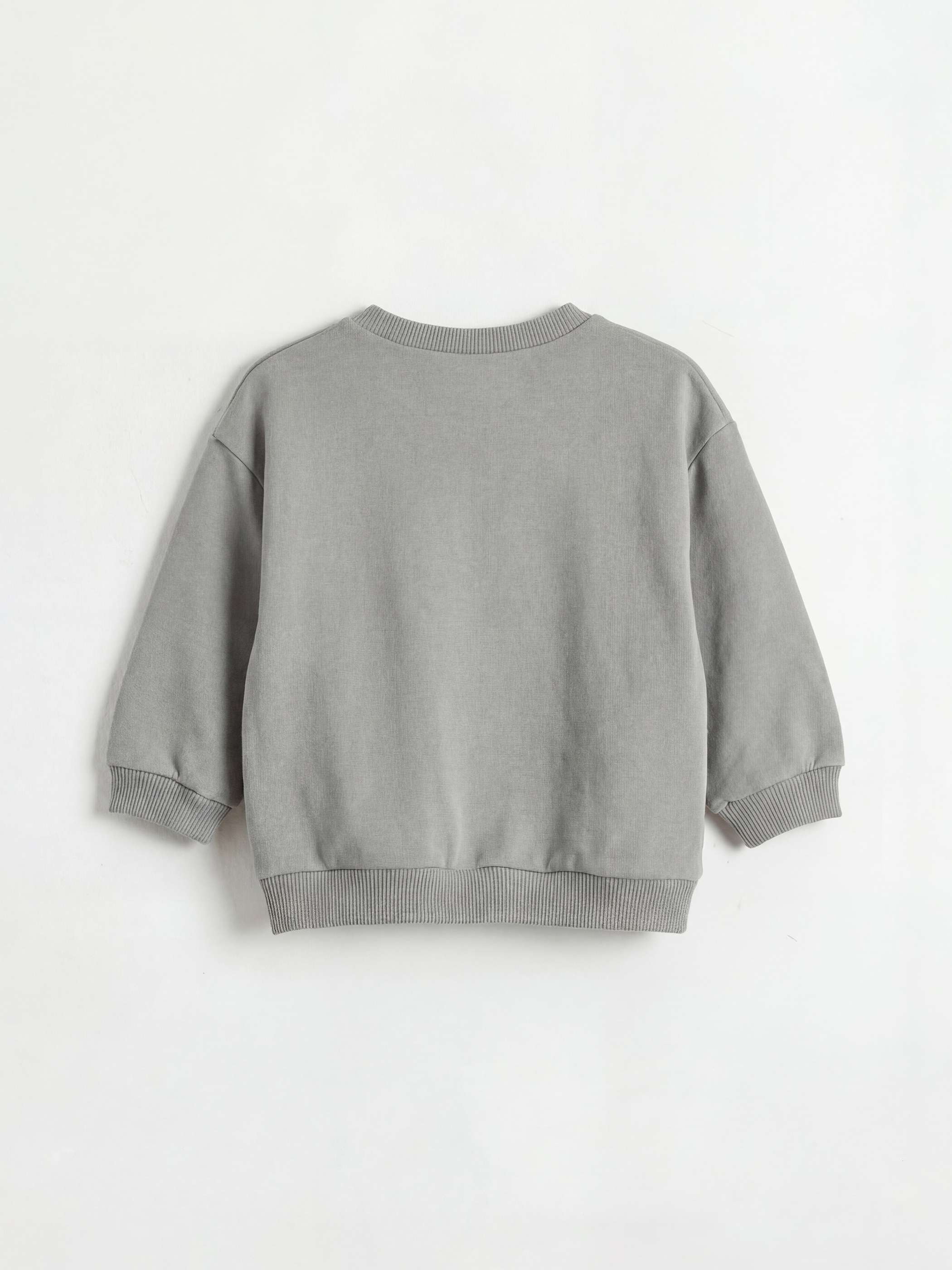 Gri Mickey Mouse Baskılı Erkek Bebek Sweatshirt ve Eşofman Altı-2