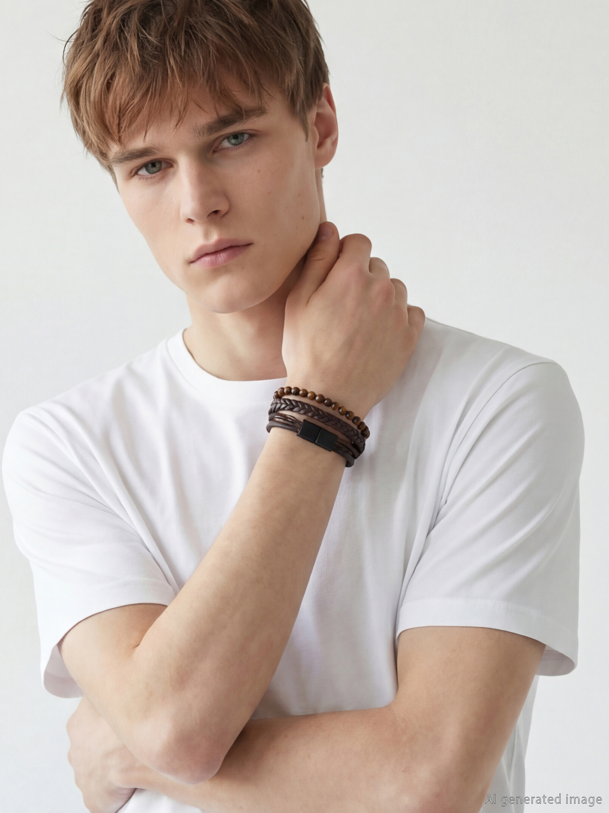 Kahverengi Erkek Bileklik-1