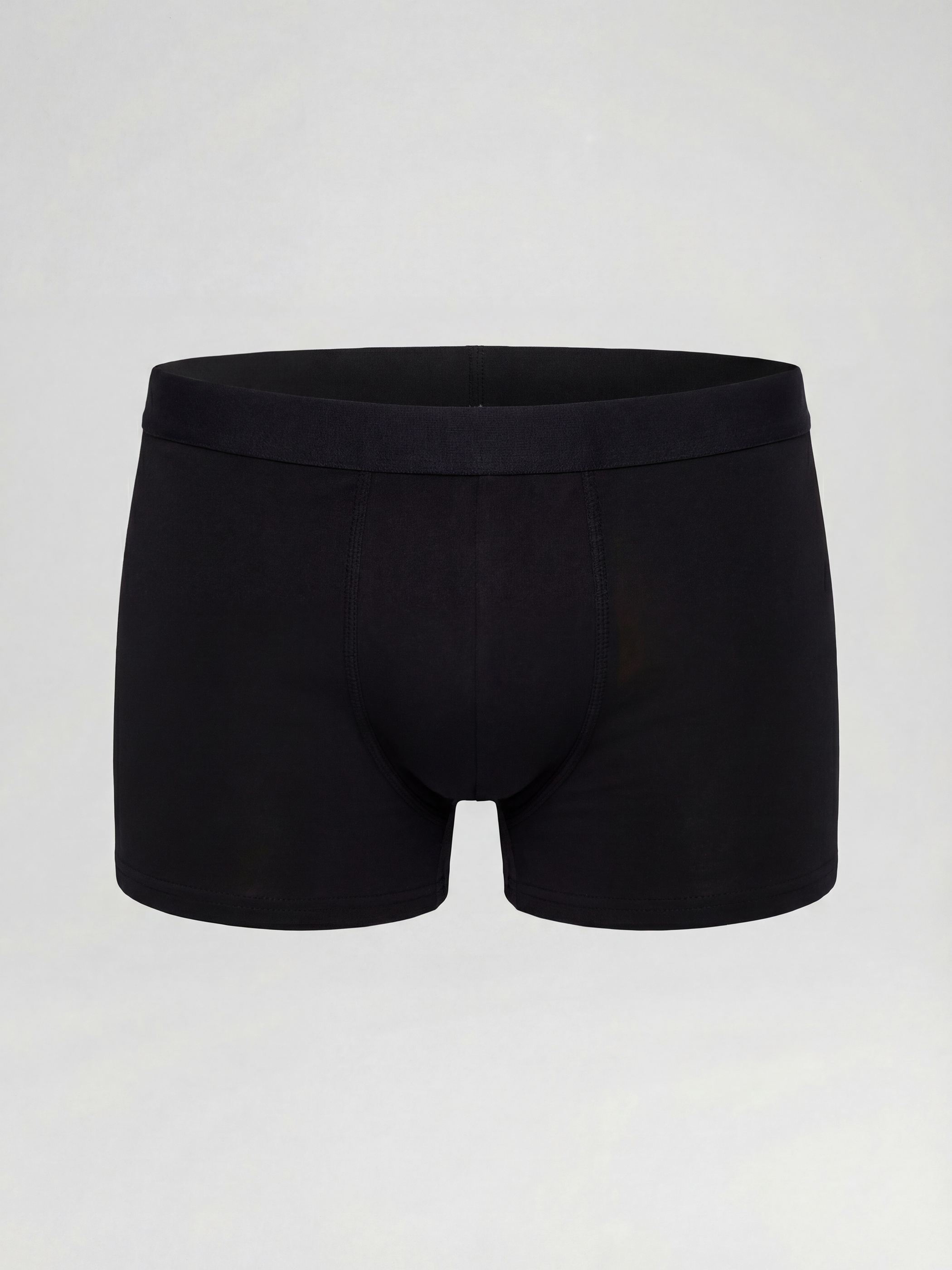 Siyah Kolay Giyilebilir Loose Fit Erkek Boxer 3'lü -3