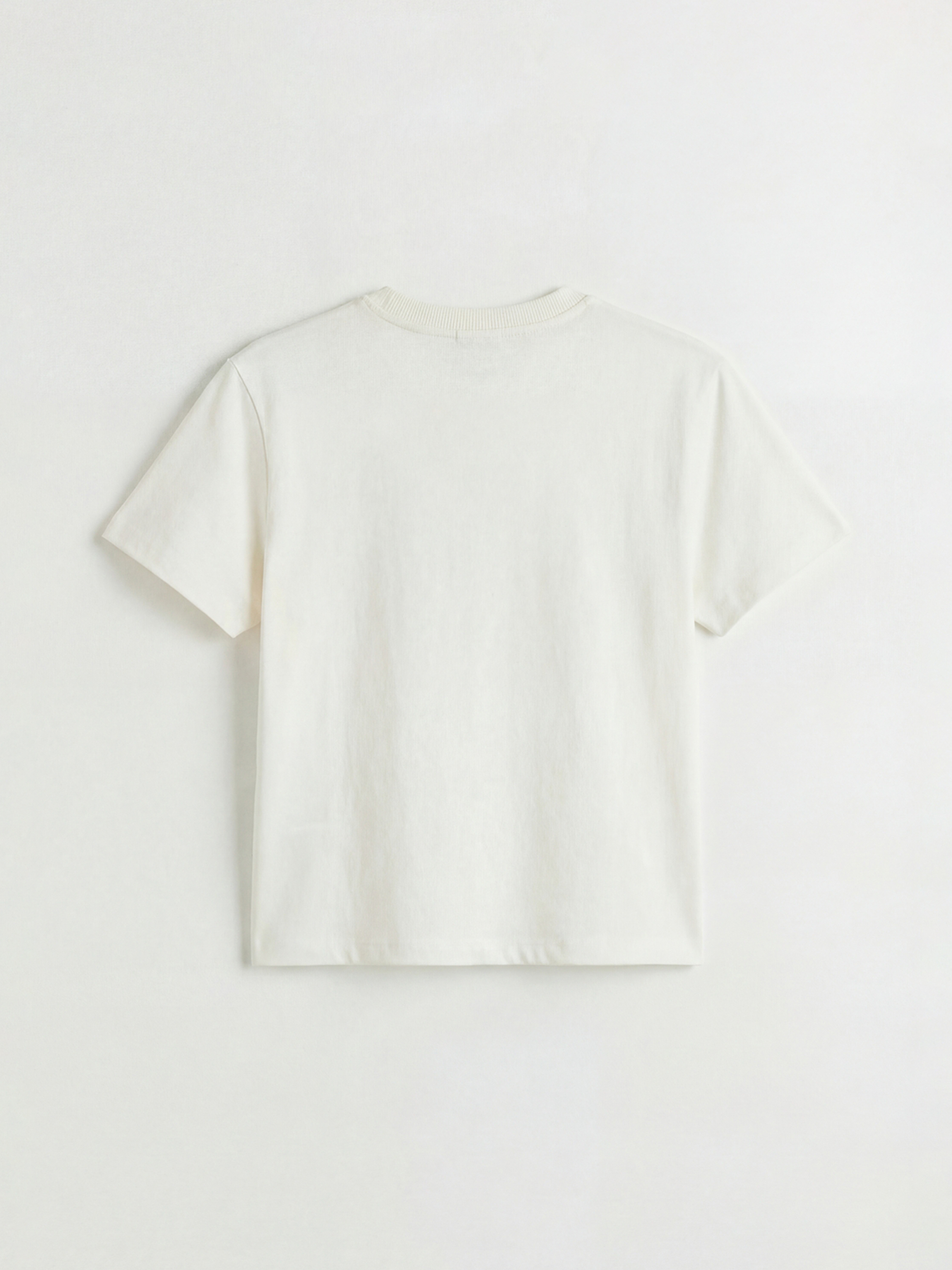 Bej Bisiklet Yaka Baskılı Erkek Bebek Tişört-1