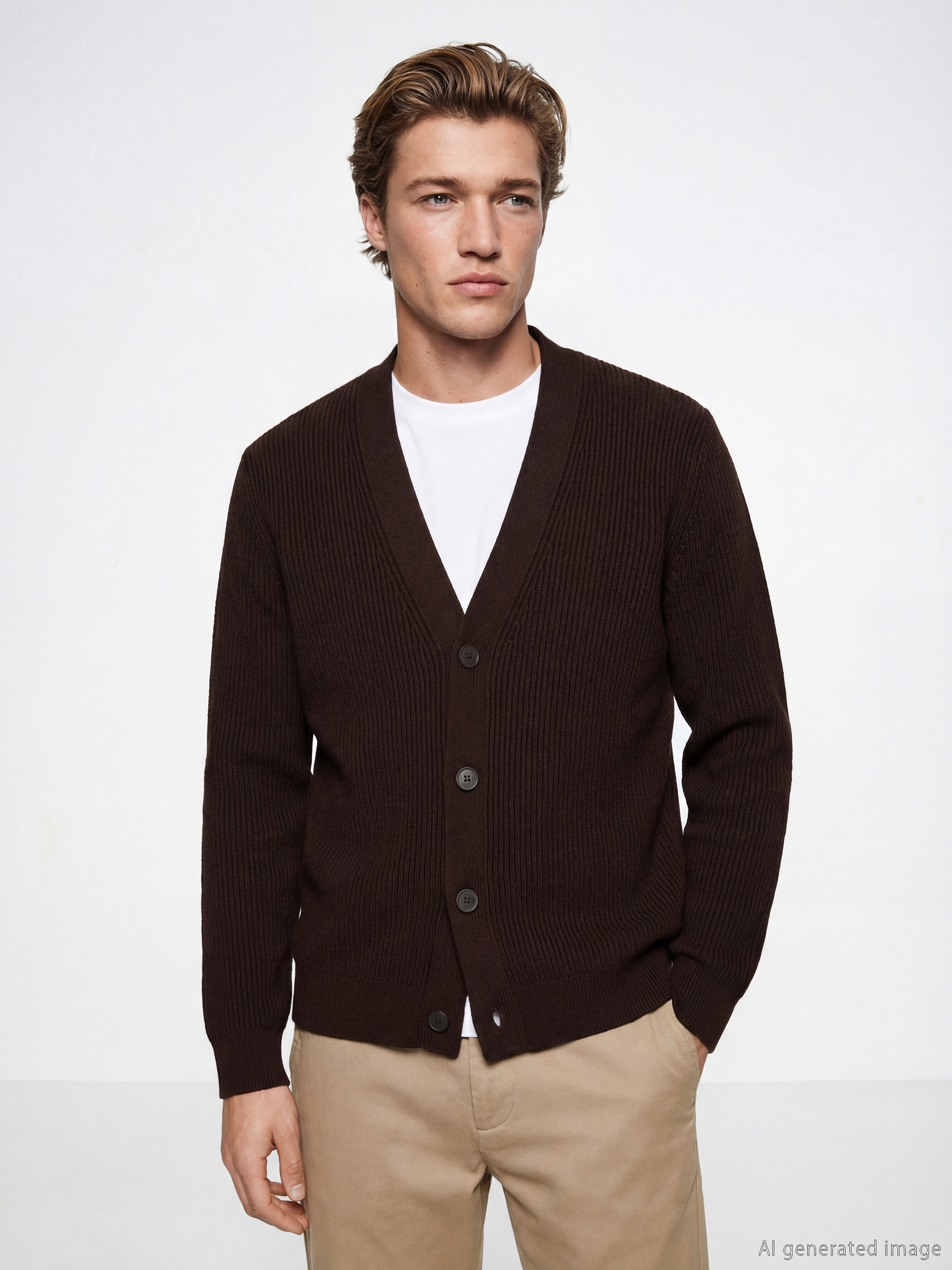 SOUTHBLUE Standart Kalıp Erkek Triko Hırka - S6N365Z8-ZNT