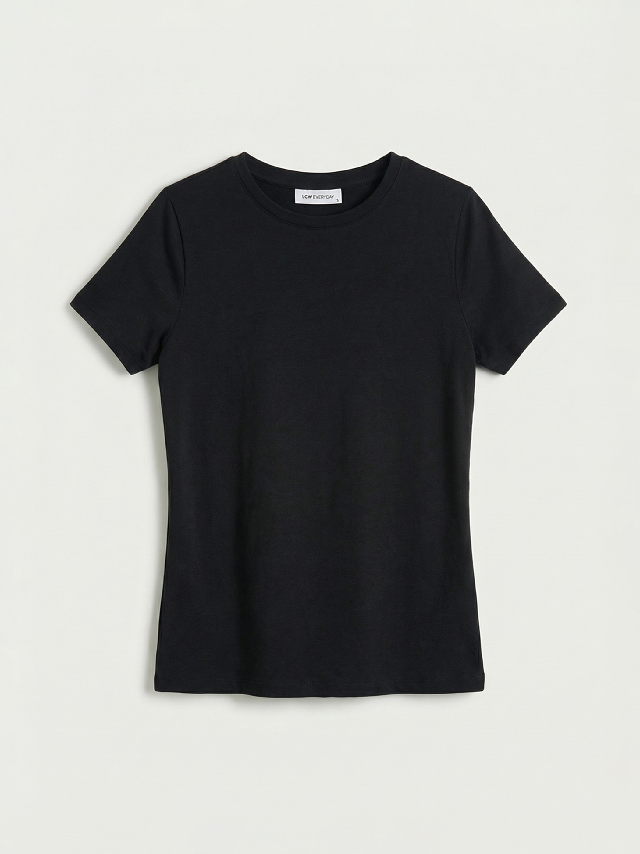 LC WAIKIKI Bisiklet Yaka Kadın Tişört - S6N375Z8-CVL