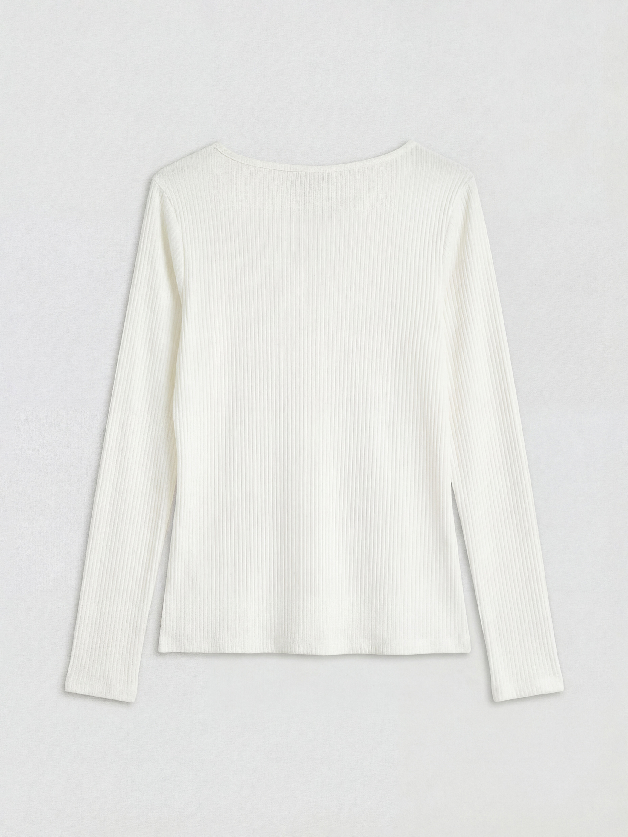 Ekru Bisiklet Yaka Kadın Body-1