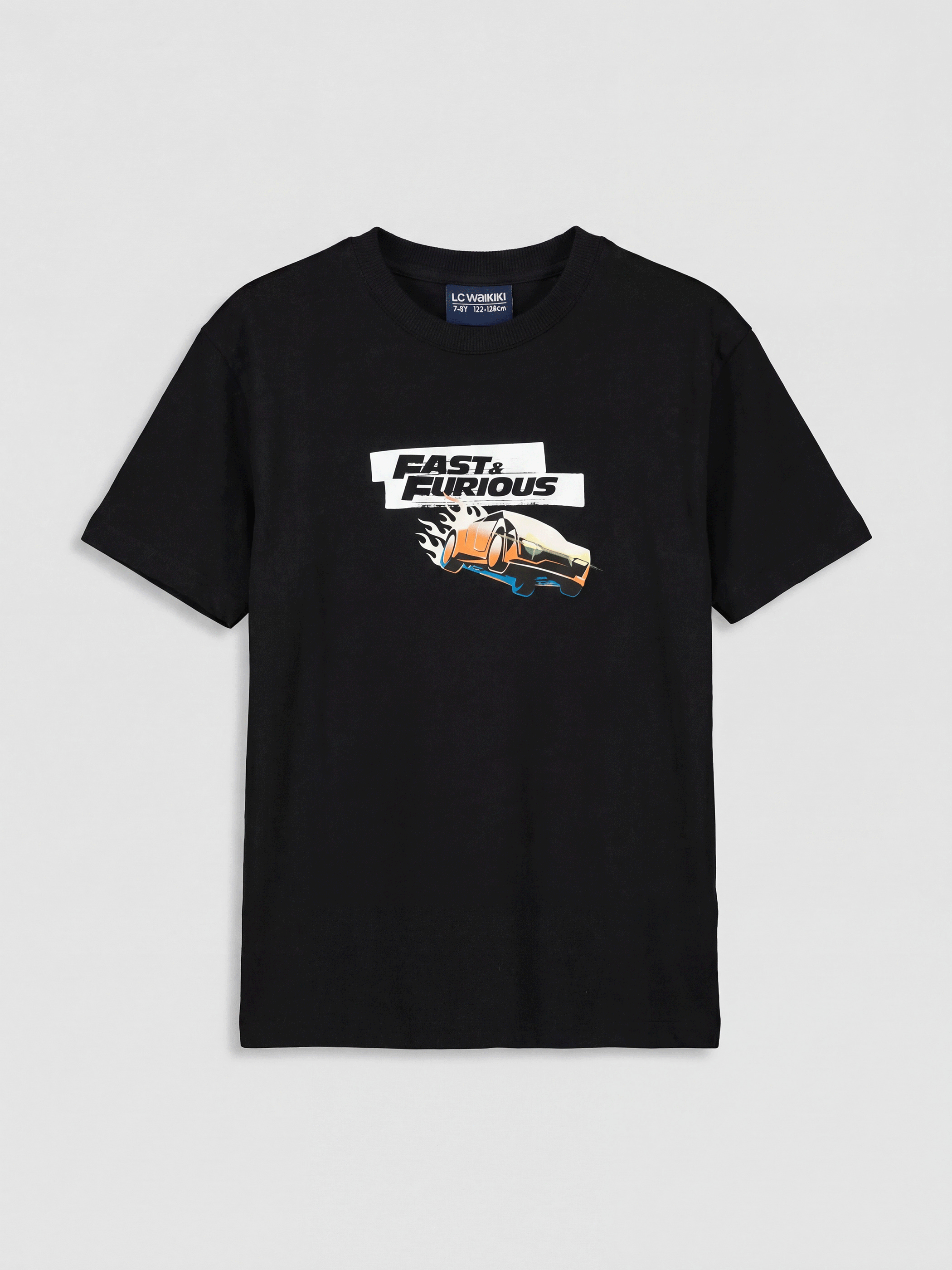 LCW Kids Fast & Furious Baskılı Erkek Çocuk Tişört - S6N534Z4-CVL