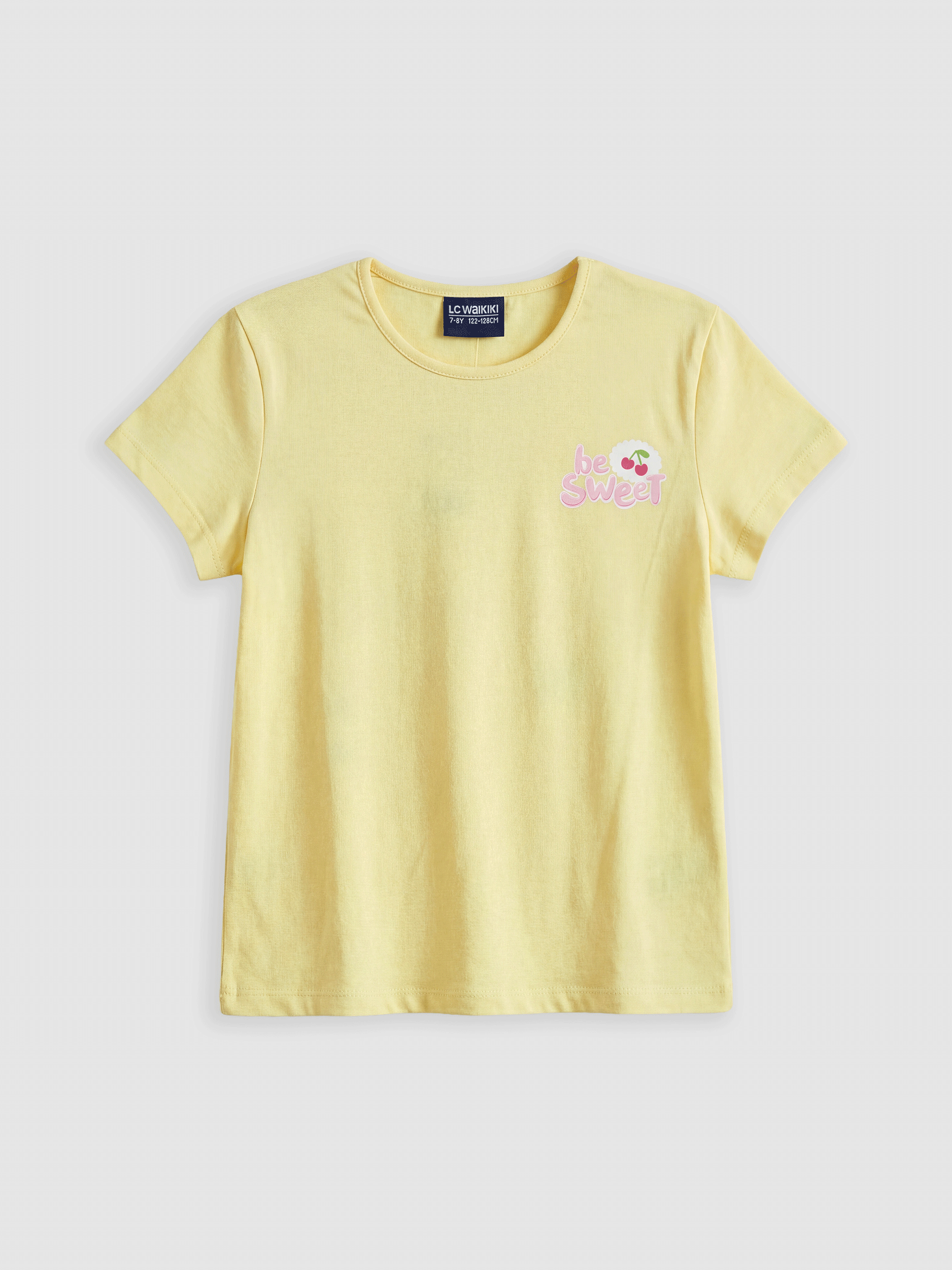 LCW Kids Girl Yellow T-Shirt