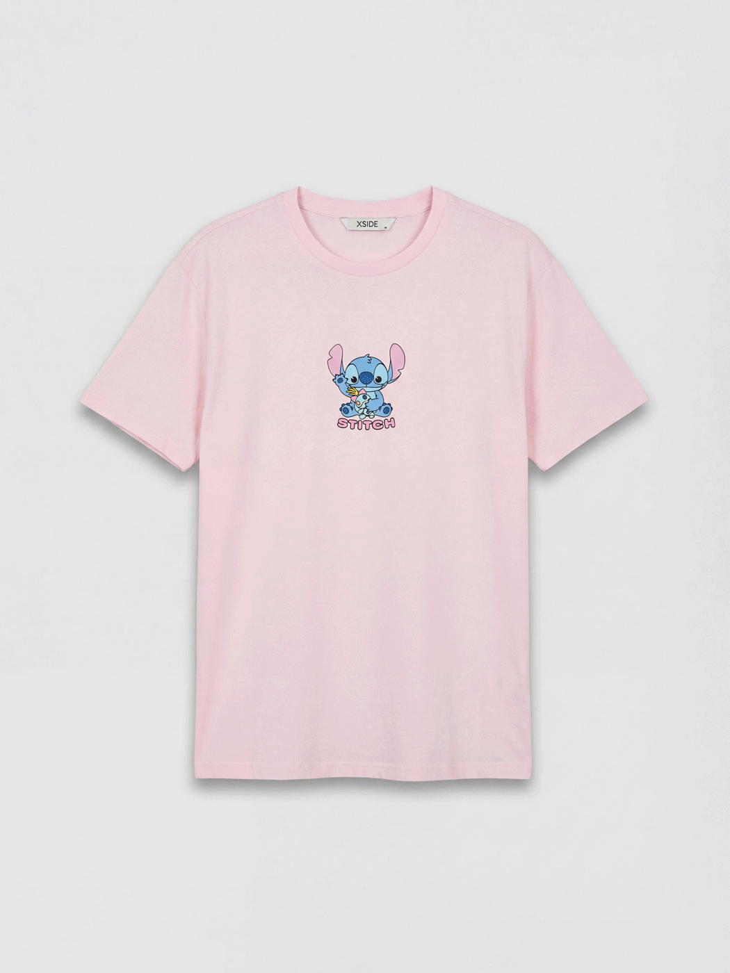XSIDE Μπλουζάκι με στρογγυλή λαιμόκοψη Lilo & Stitch με στάμπα για γυναίκες
