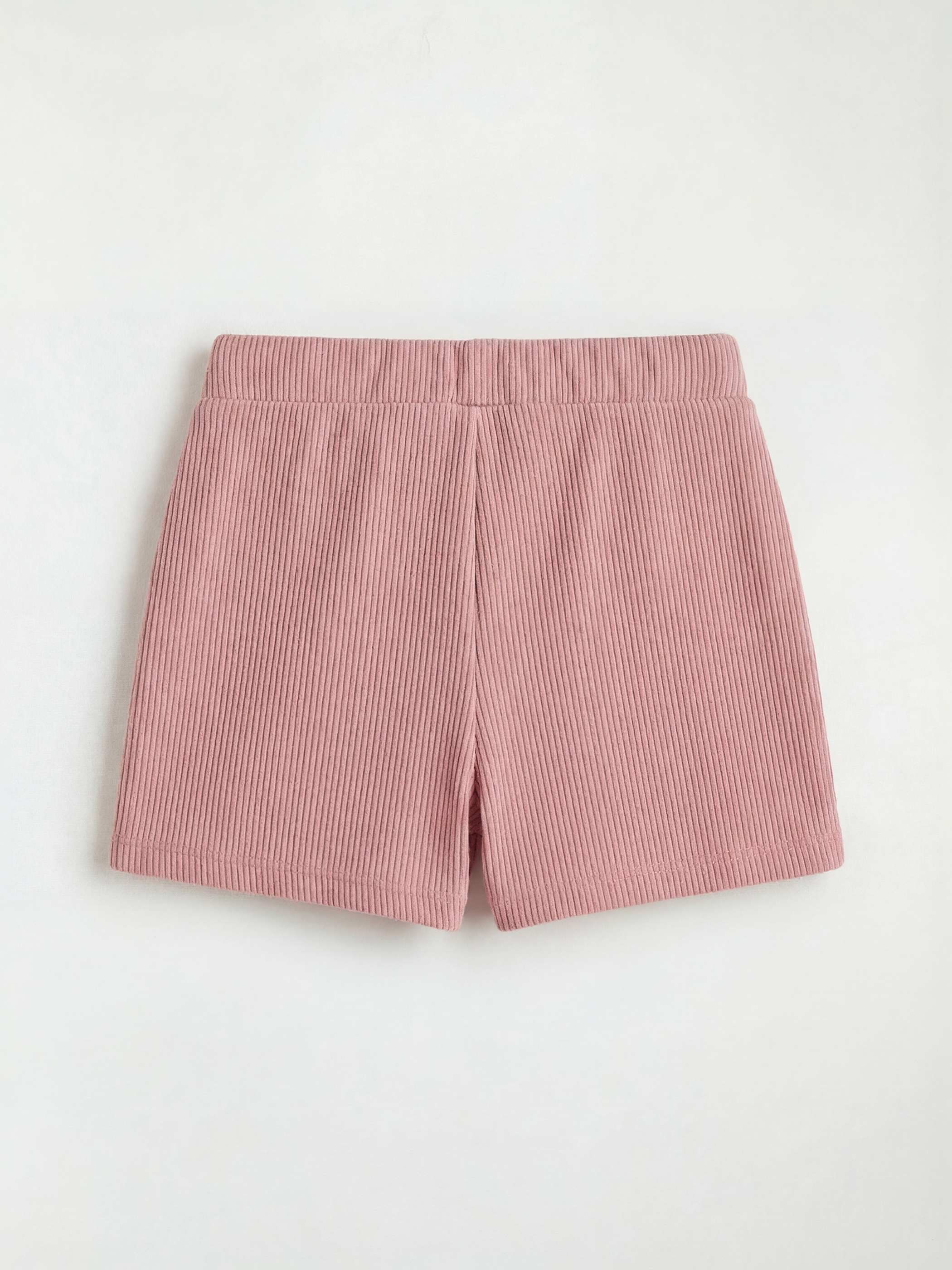 Pembe Düğme Detaylı Kız Çocuk Şort Etek-1