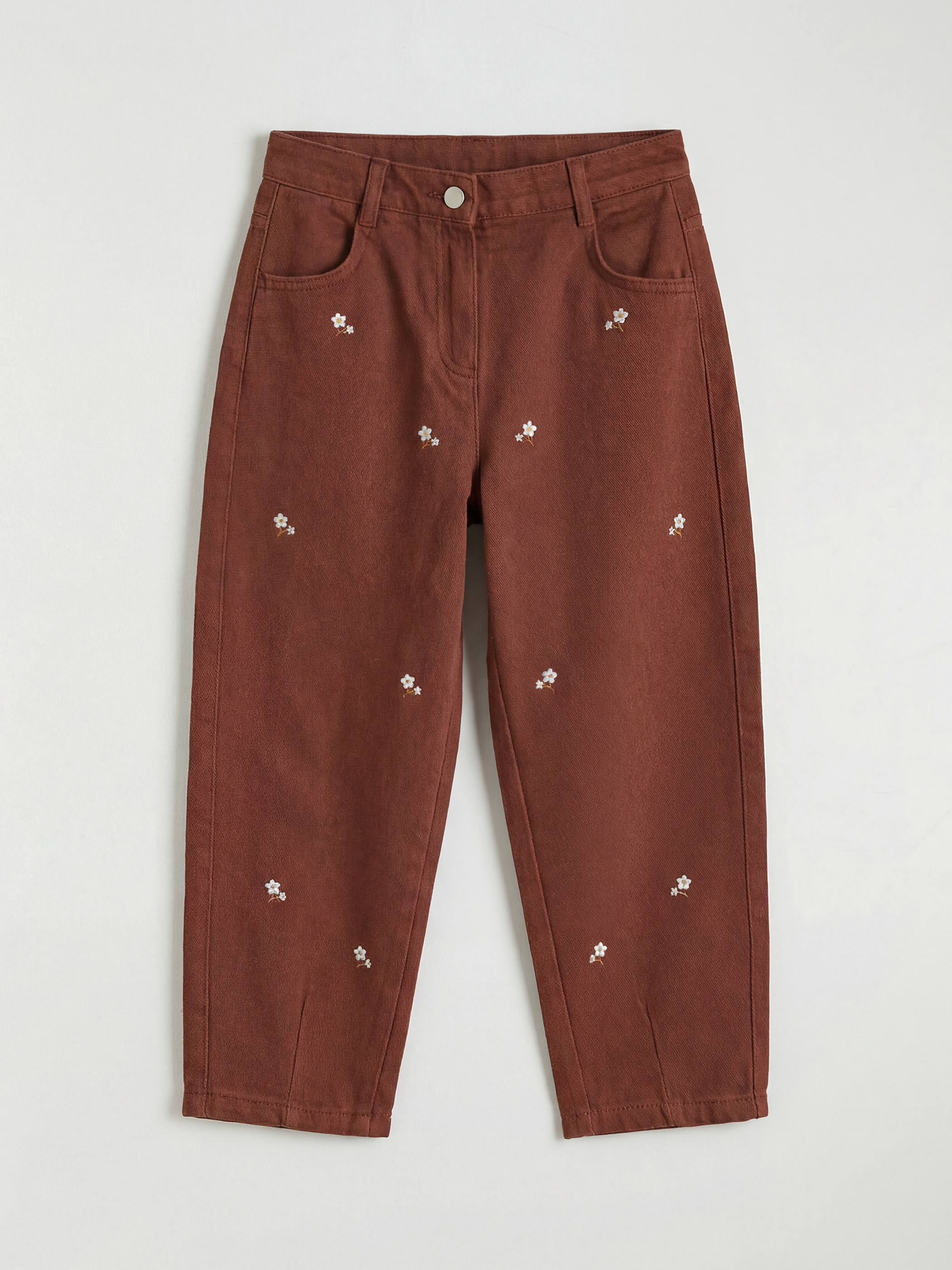 LCW Kids Çiçek Nakışlı Kız Çocuk Pantolon - S6N745Z1-HBB