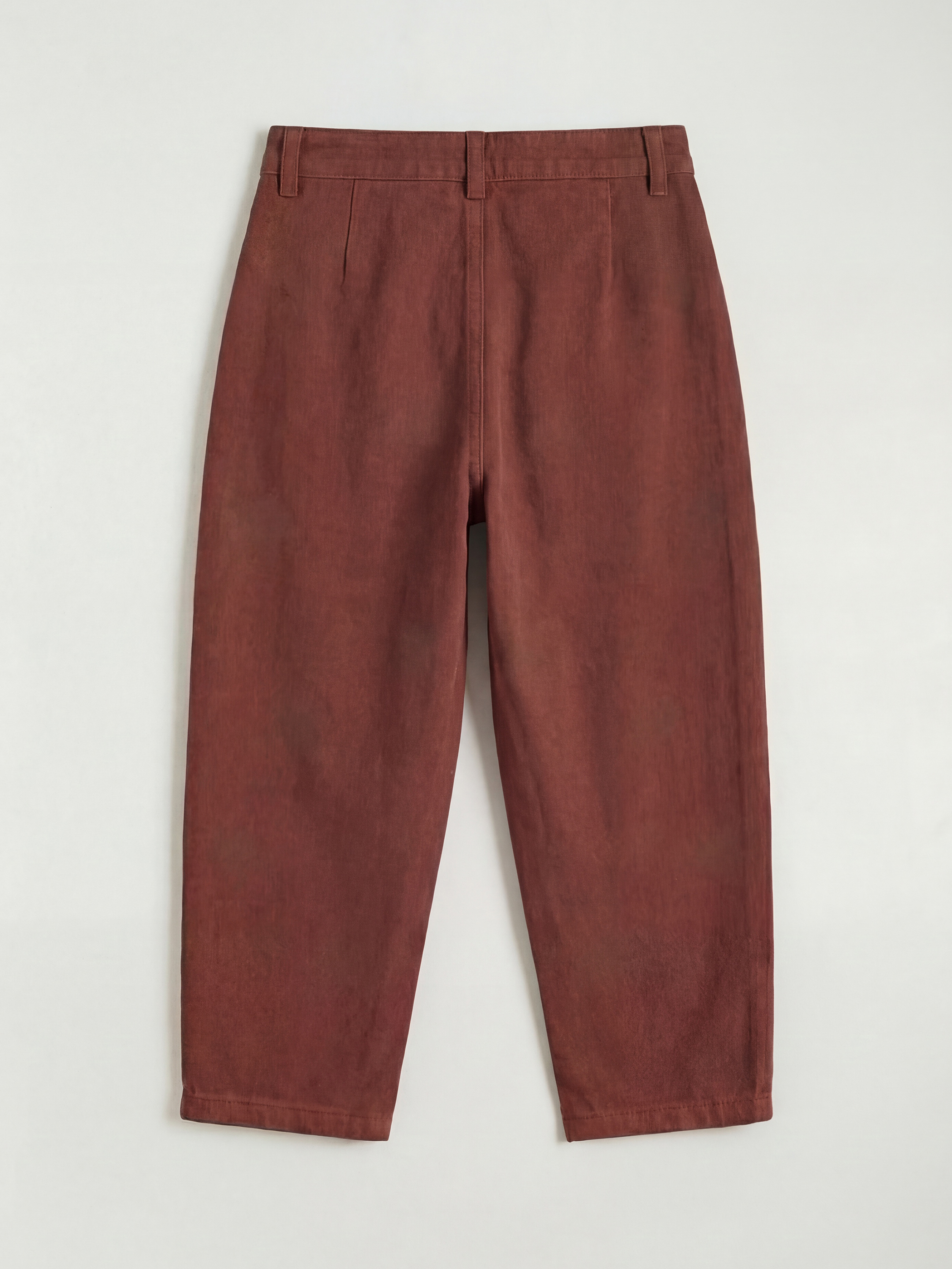 Kahverengi Çiçek Nakışlı Kız Çocuk Pantolon-1