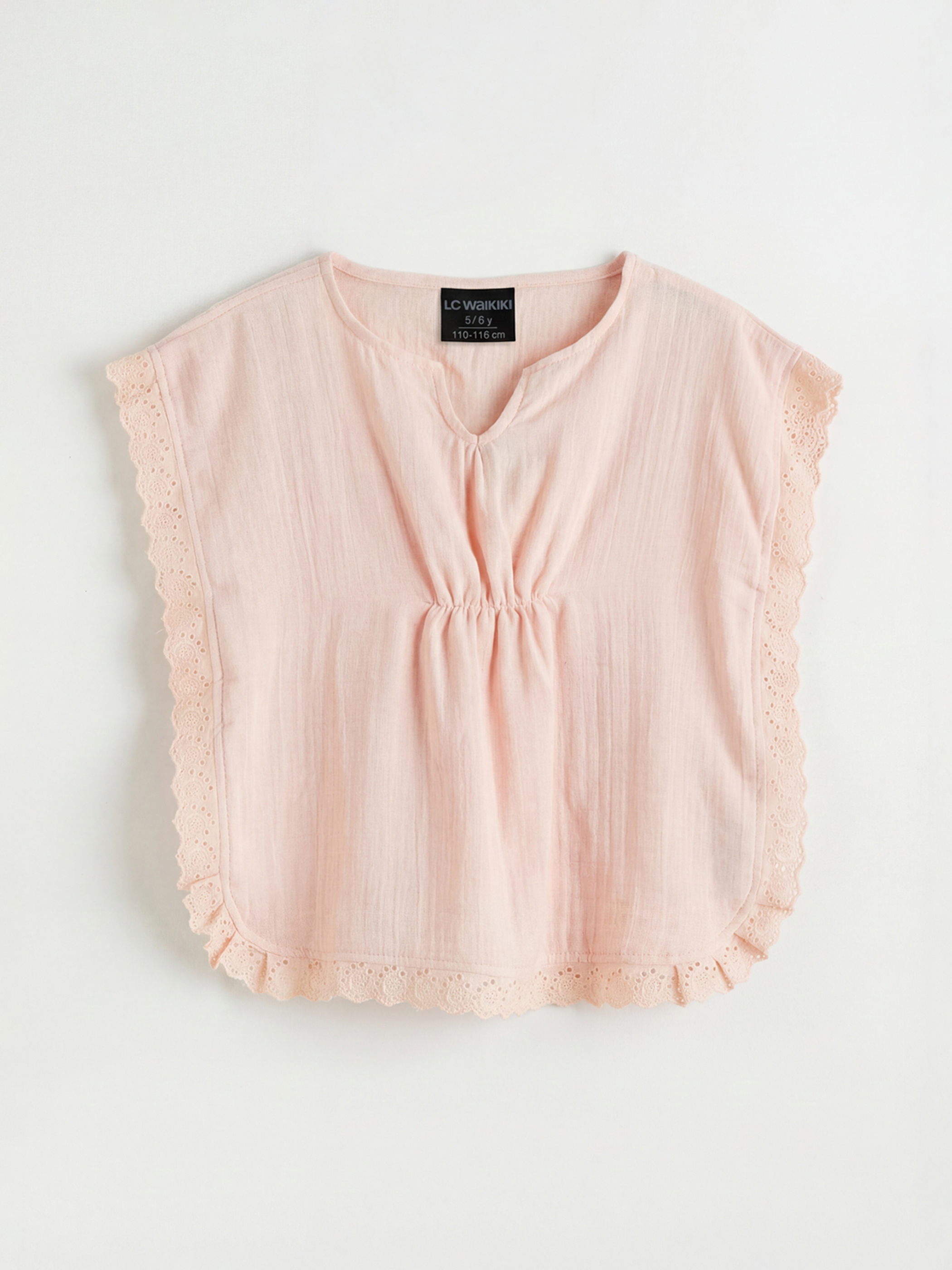 LCW baby Fırfır Detaylı Kız Bebek Panço Plaj Havlusu - S6N788Z1-FRA