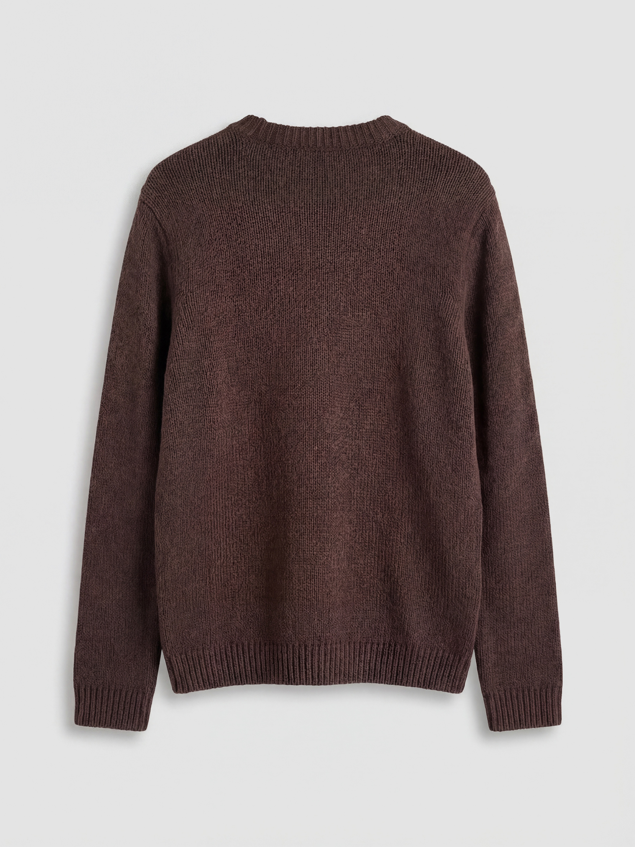 Kahverengi Bisiklet Yaka Kadın Triko Kazak-1