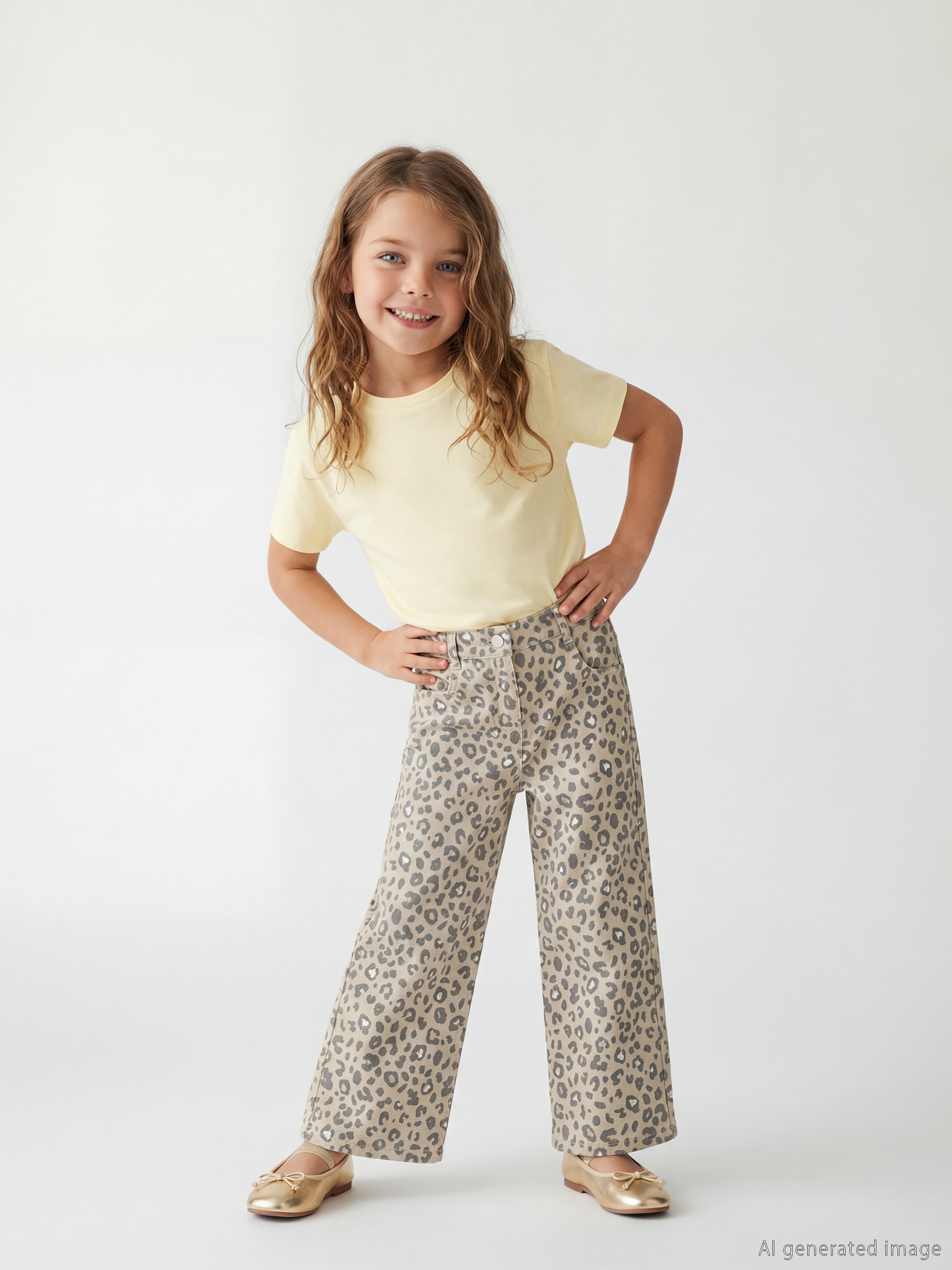 LCW Kids Standart Kalıp Kız Çocuk Gabardin Pantolon - S6N950Z1-LRF