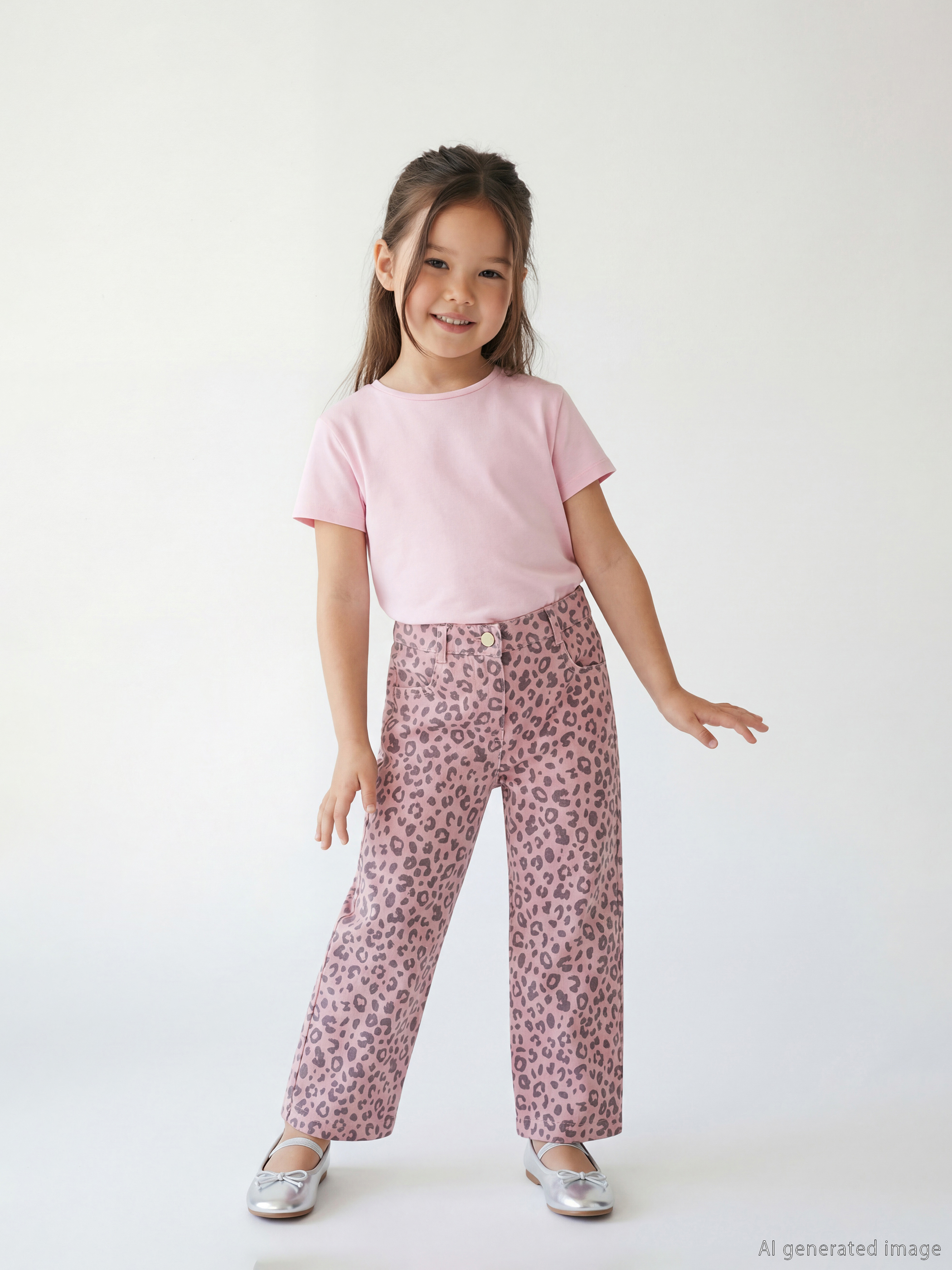 LCW Kids Standart Kalıp Kız Çocuk Gabardin Pantolon - S6N950Z1-LSZ